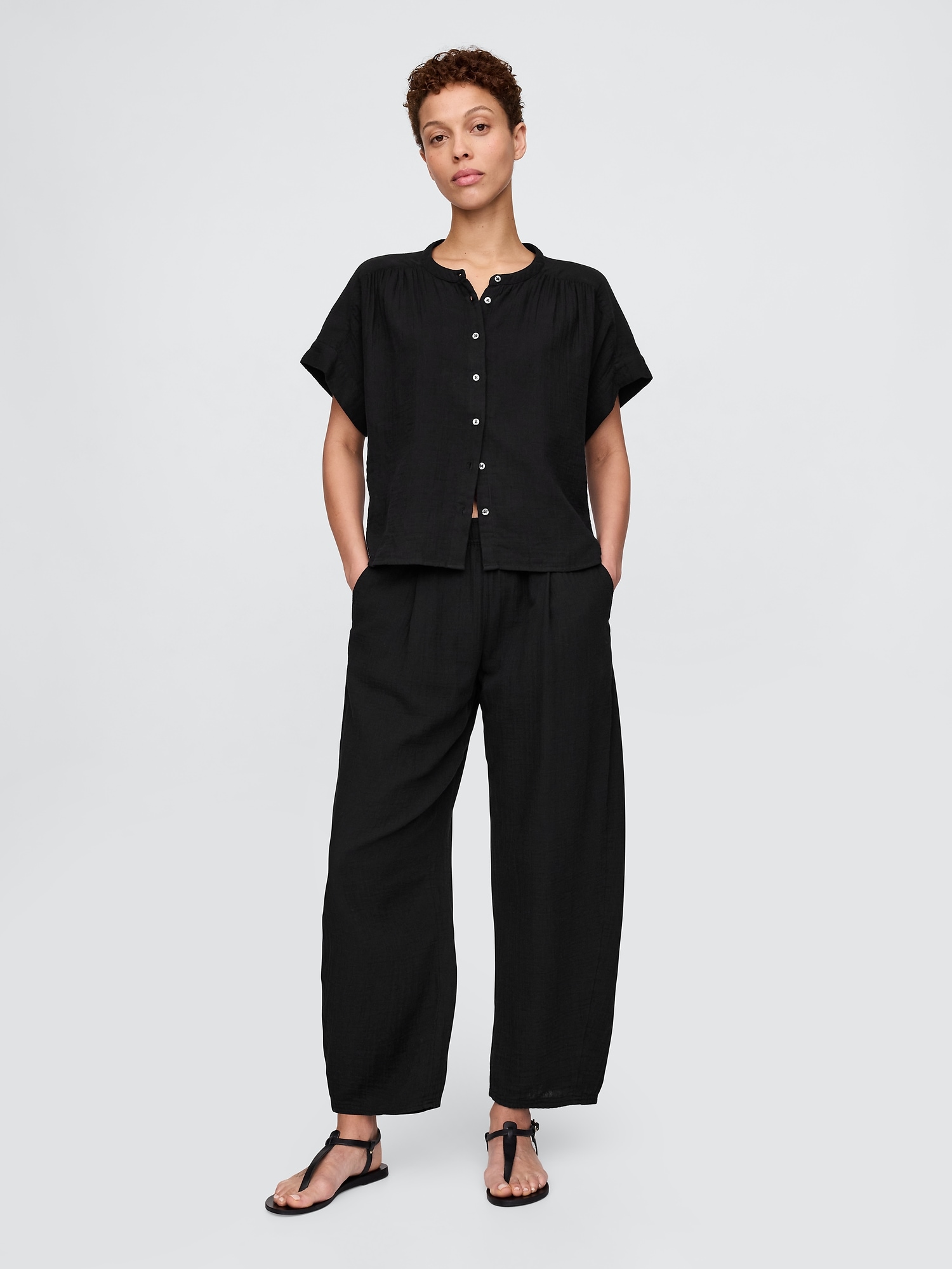 GAP Muslin trousers Easy Barrel - Women's
