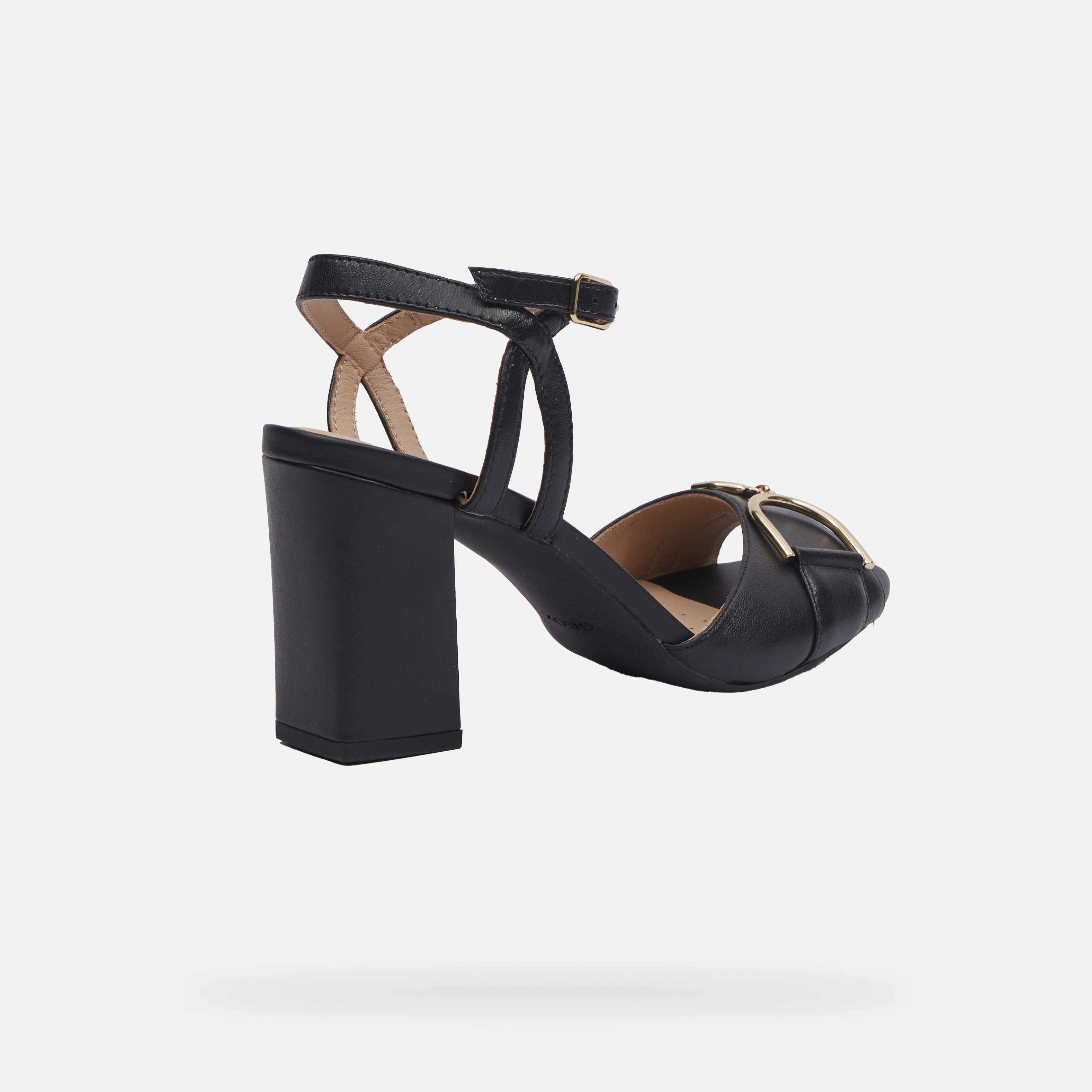 Black women's sandals Geox New Eraklia 80 - Women's