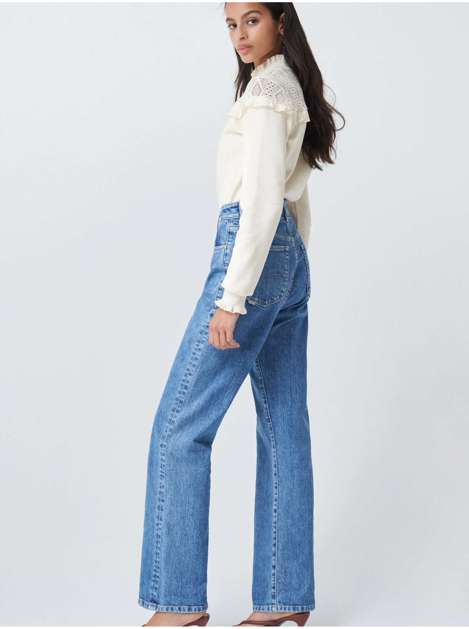Pulover crem Salsa Jeans Elba - Femei