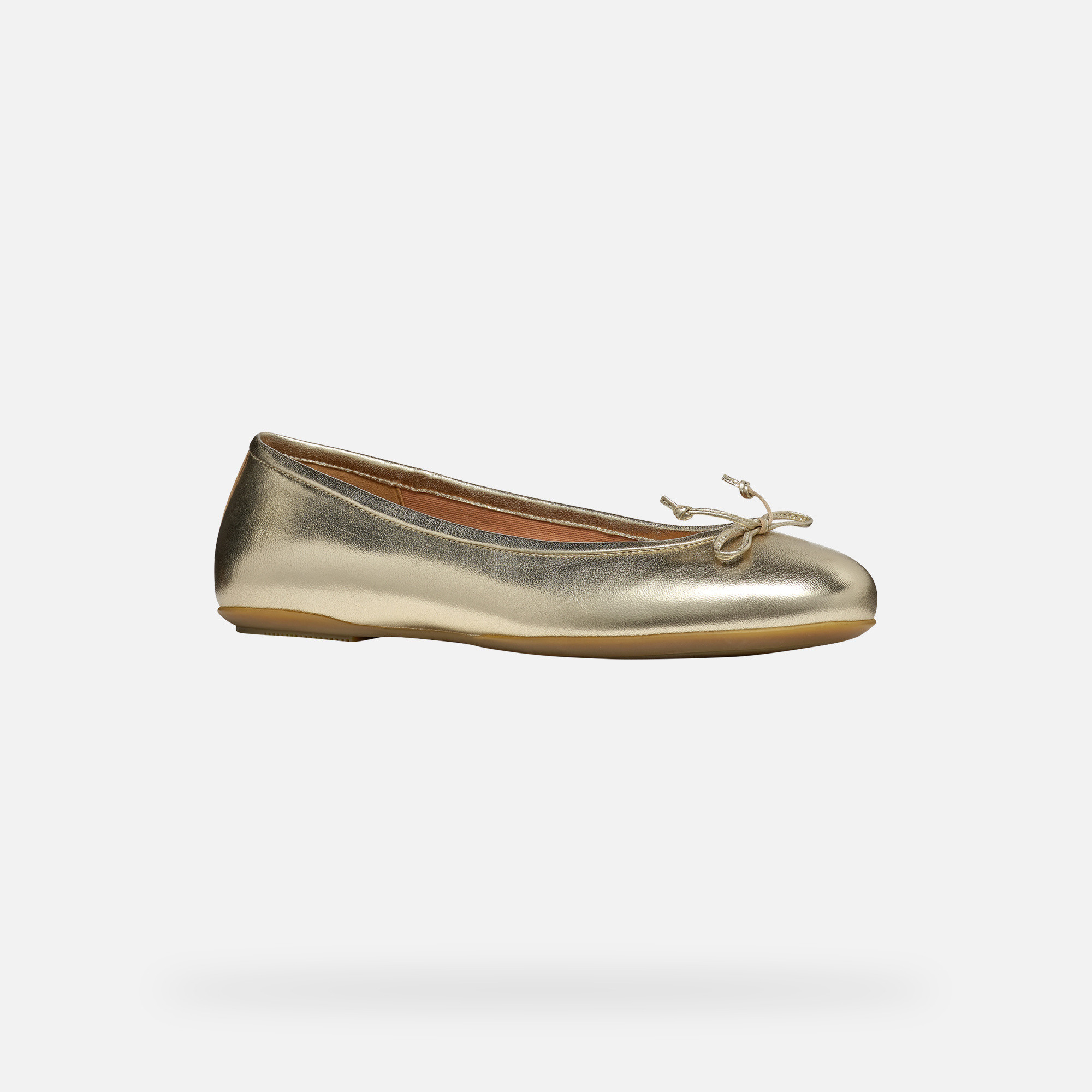 Gold women's ballet flats Geox Palmaria - Women's