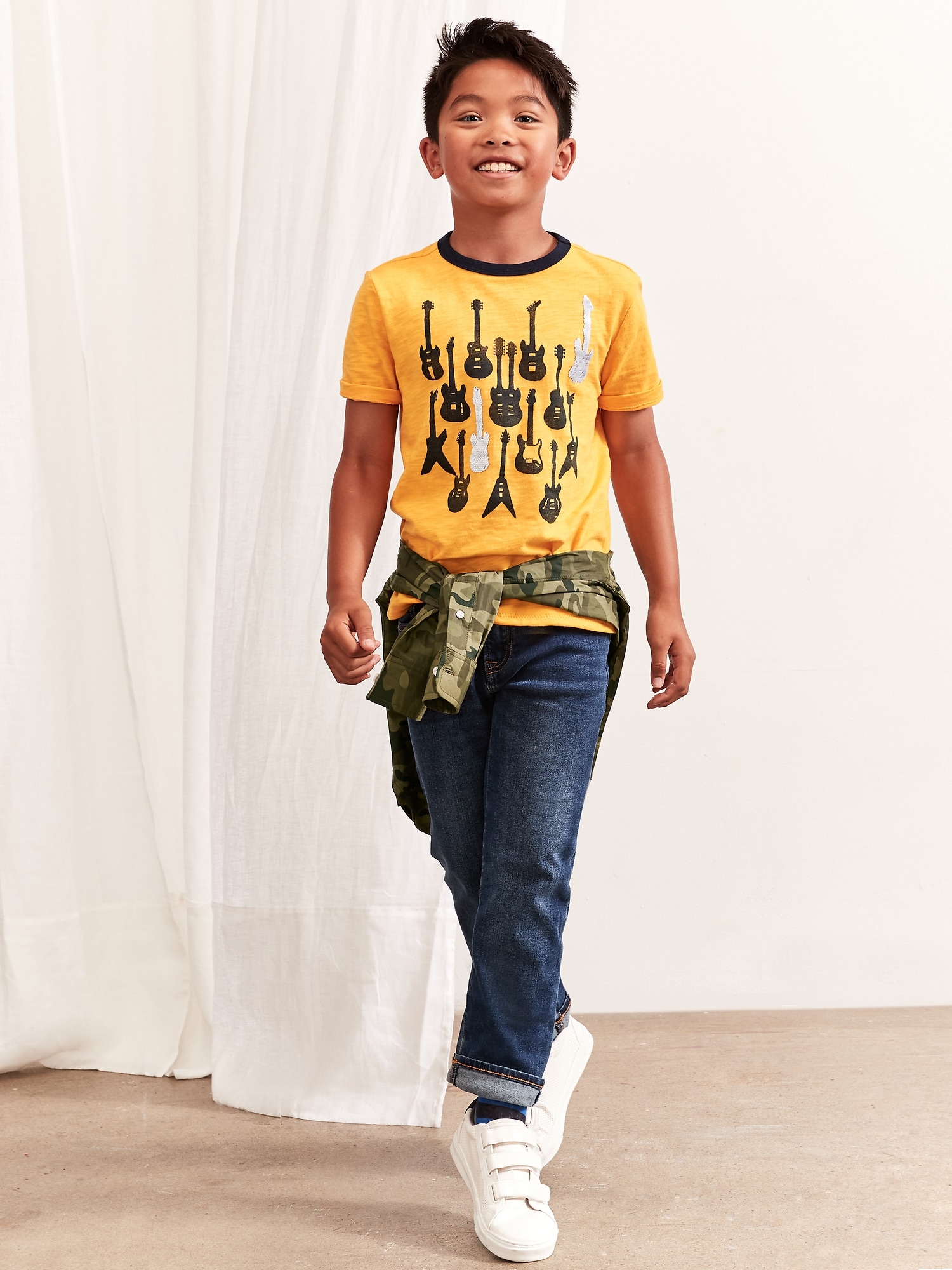GAP Copii Jeans V-Straight Miere