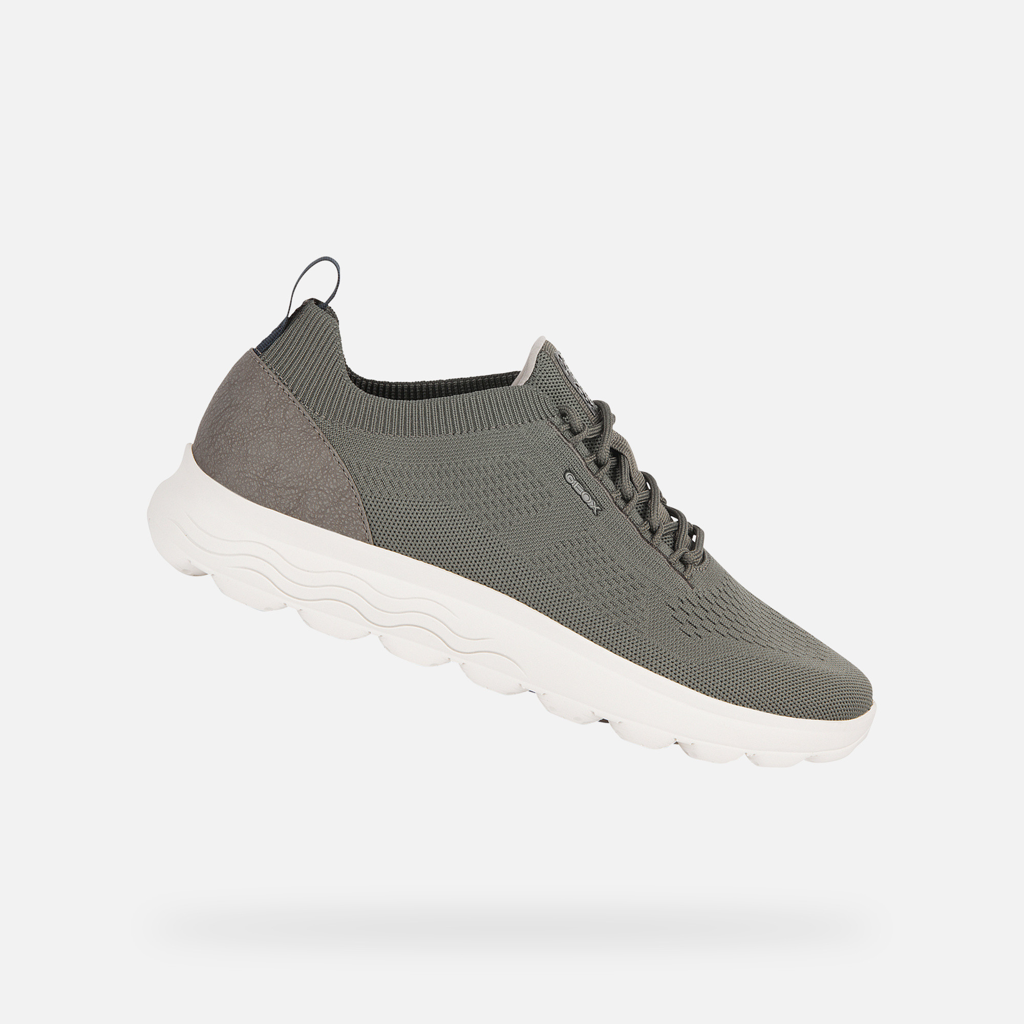 Dark green mens sneakers Geox Spherica - Mens