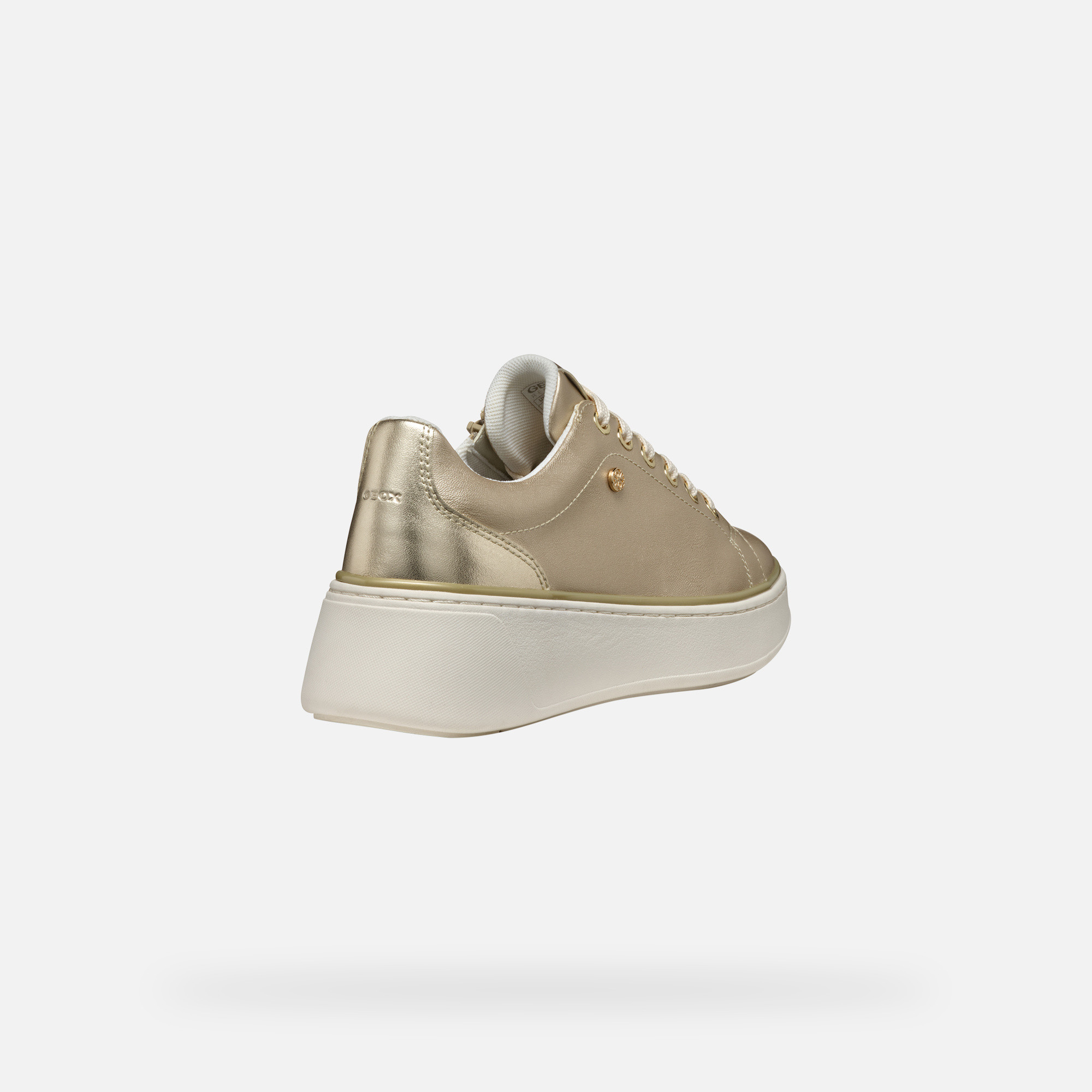 Gold women's sneakers Geox Sunnetty - Women's