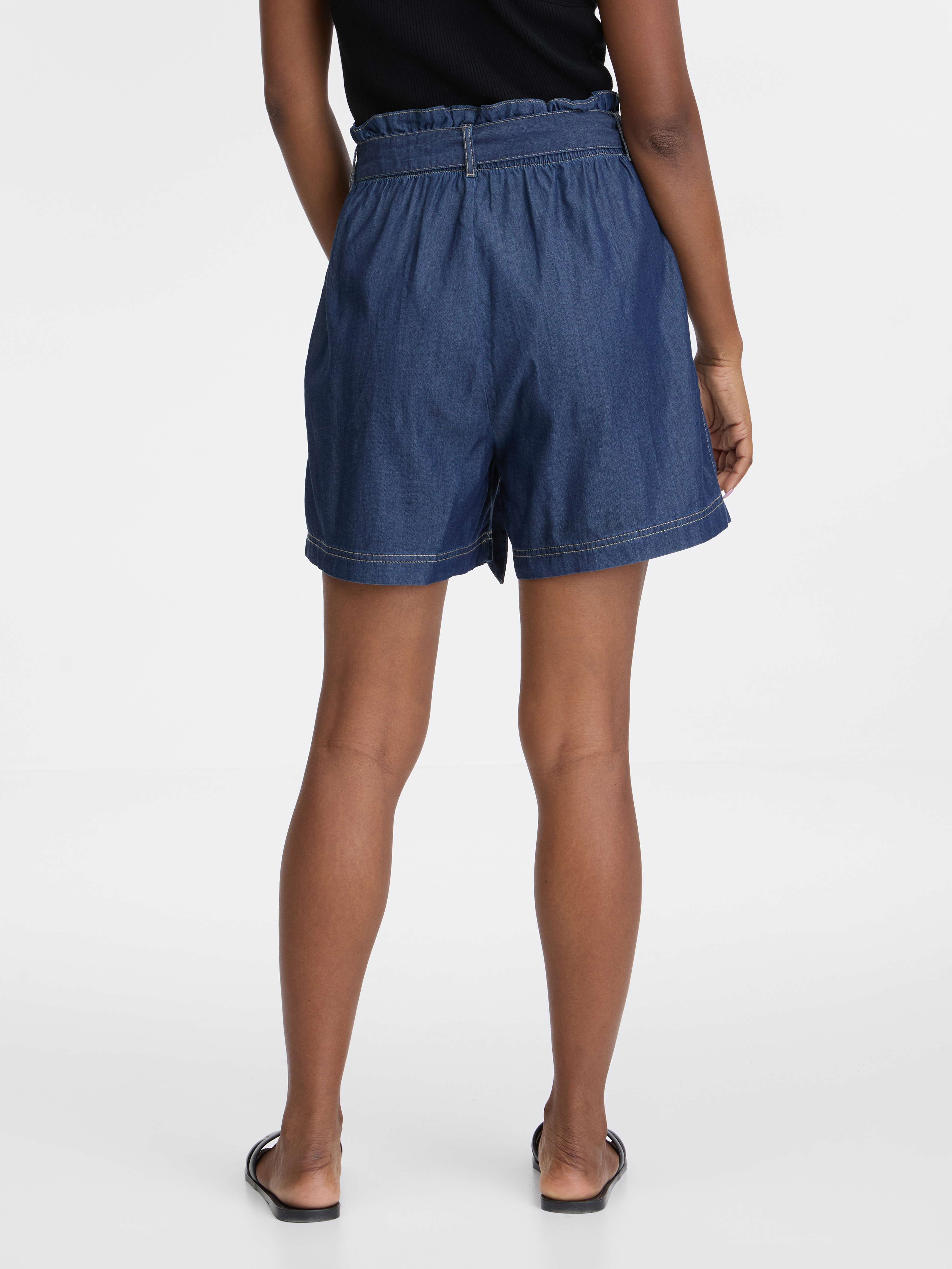 Orsay Navy Blue Women's Denim Shorts - Women's