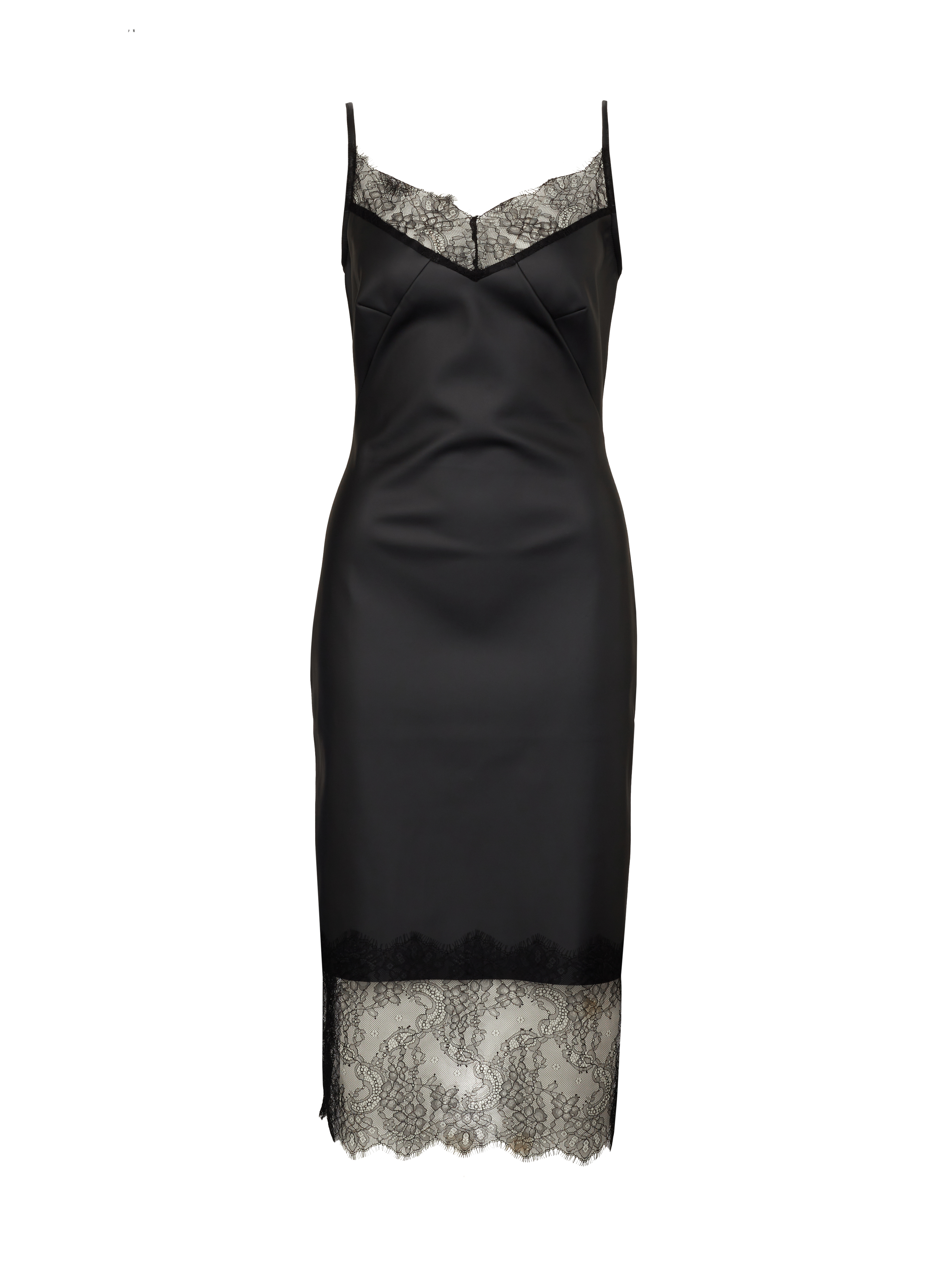 Black women's leatherette midi dress ORSAY - Women's