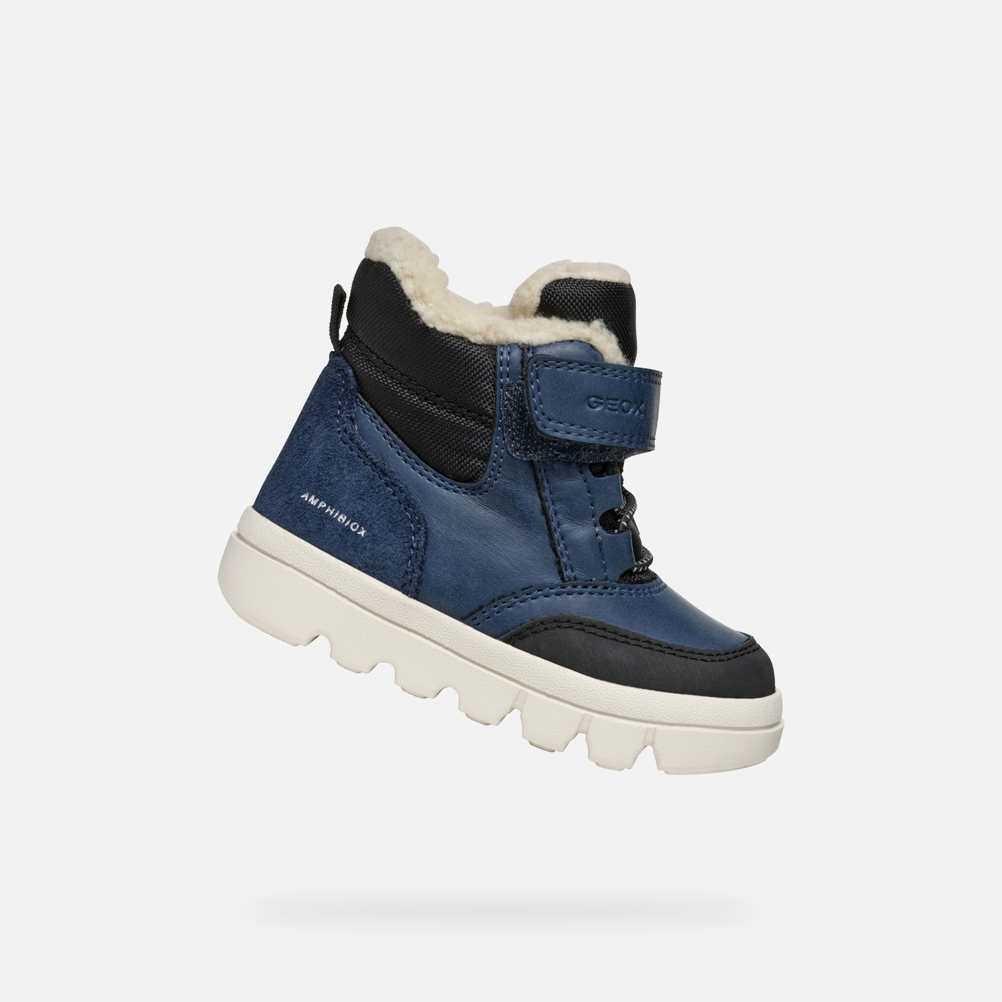 Blue boys winter shoes Geox Willaboo B Ab - Boys