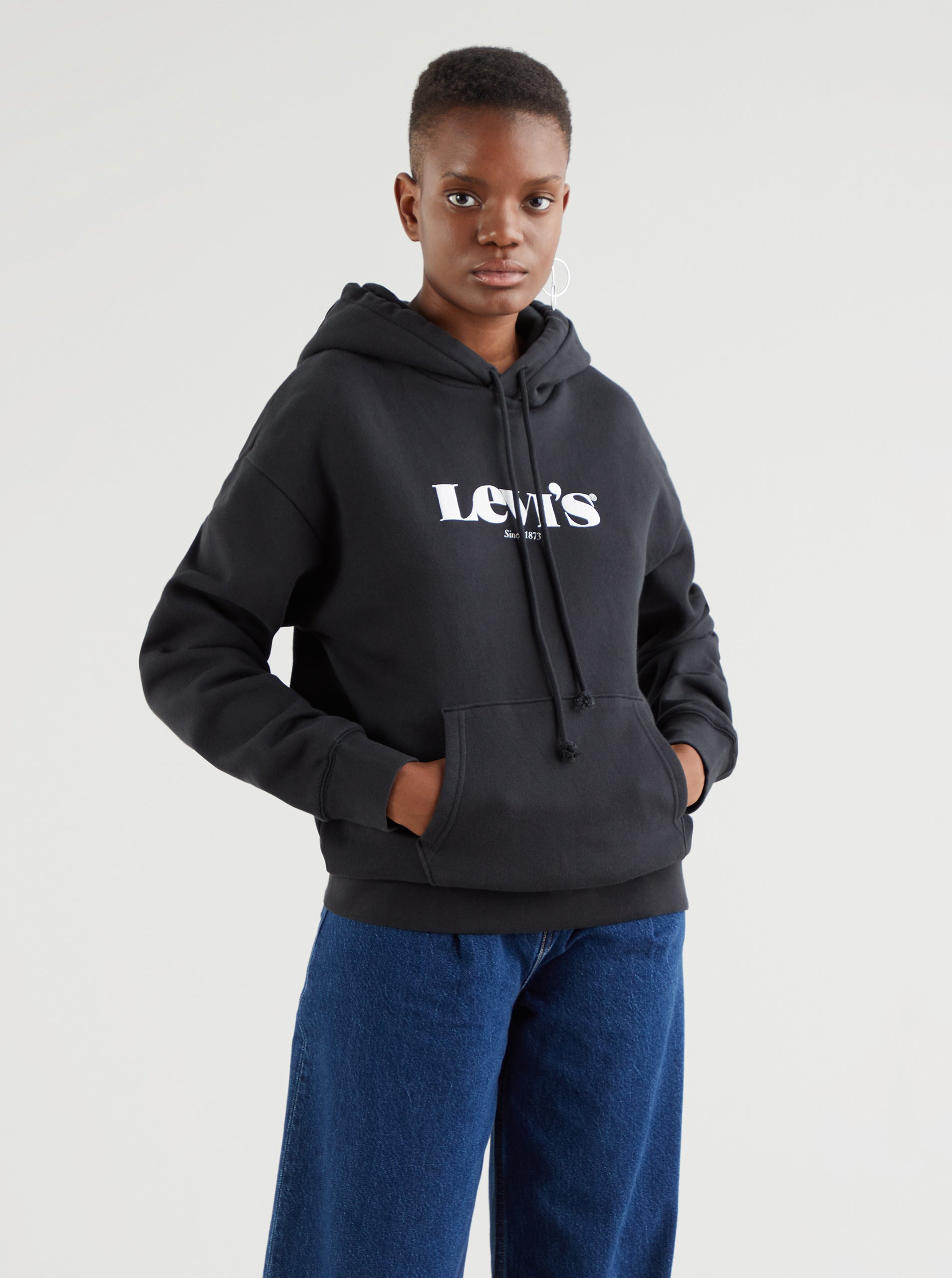 Levi's Černá Dámská Mikina S Kapucí Levi's® - Dámské