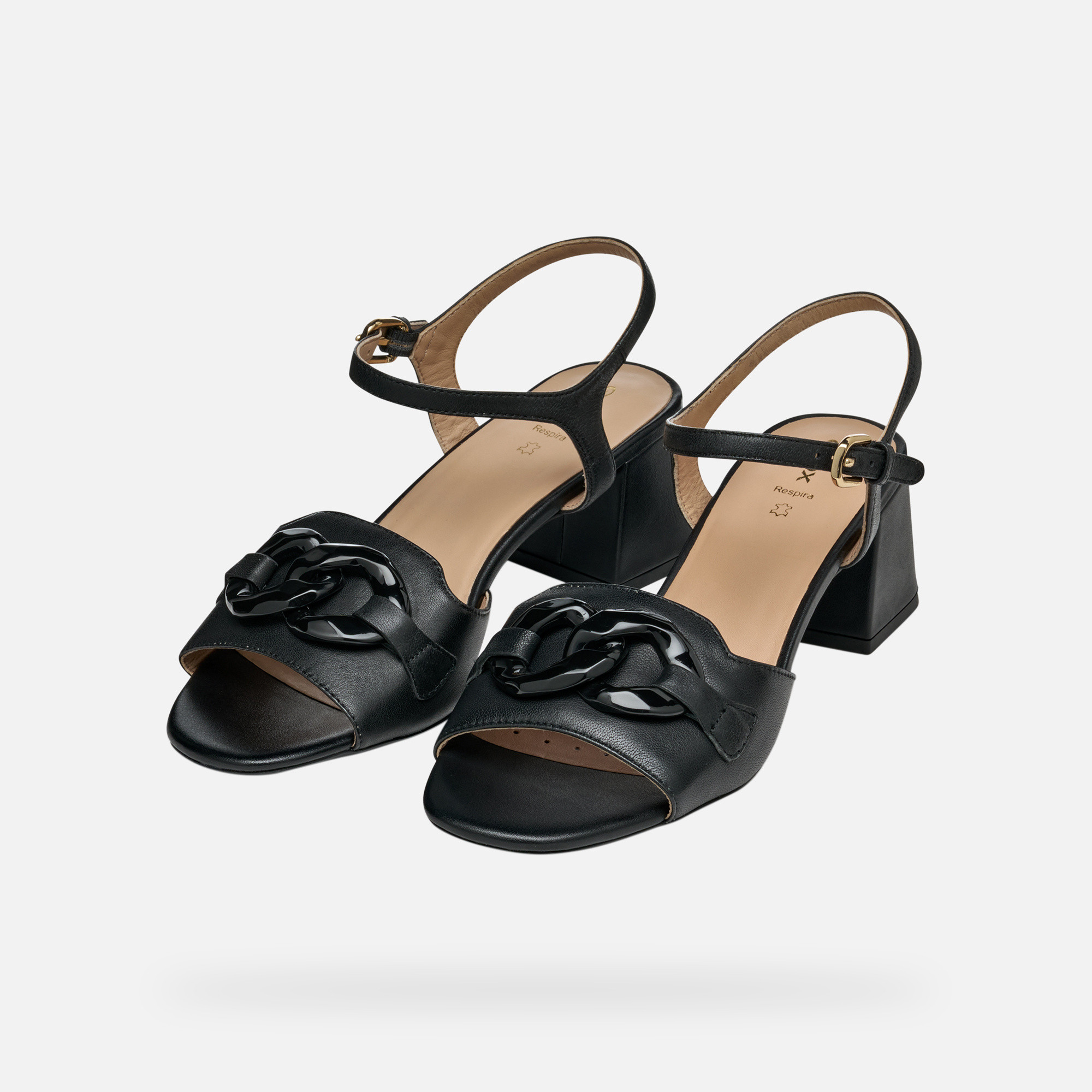 Black women's sandals Geox New Eraklia 50 T - Women's