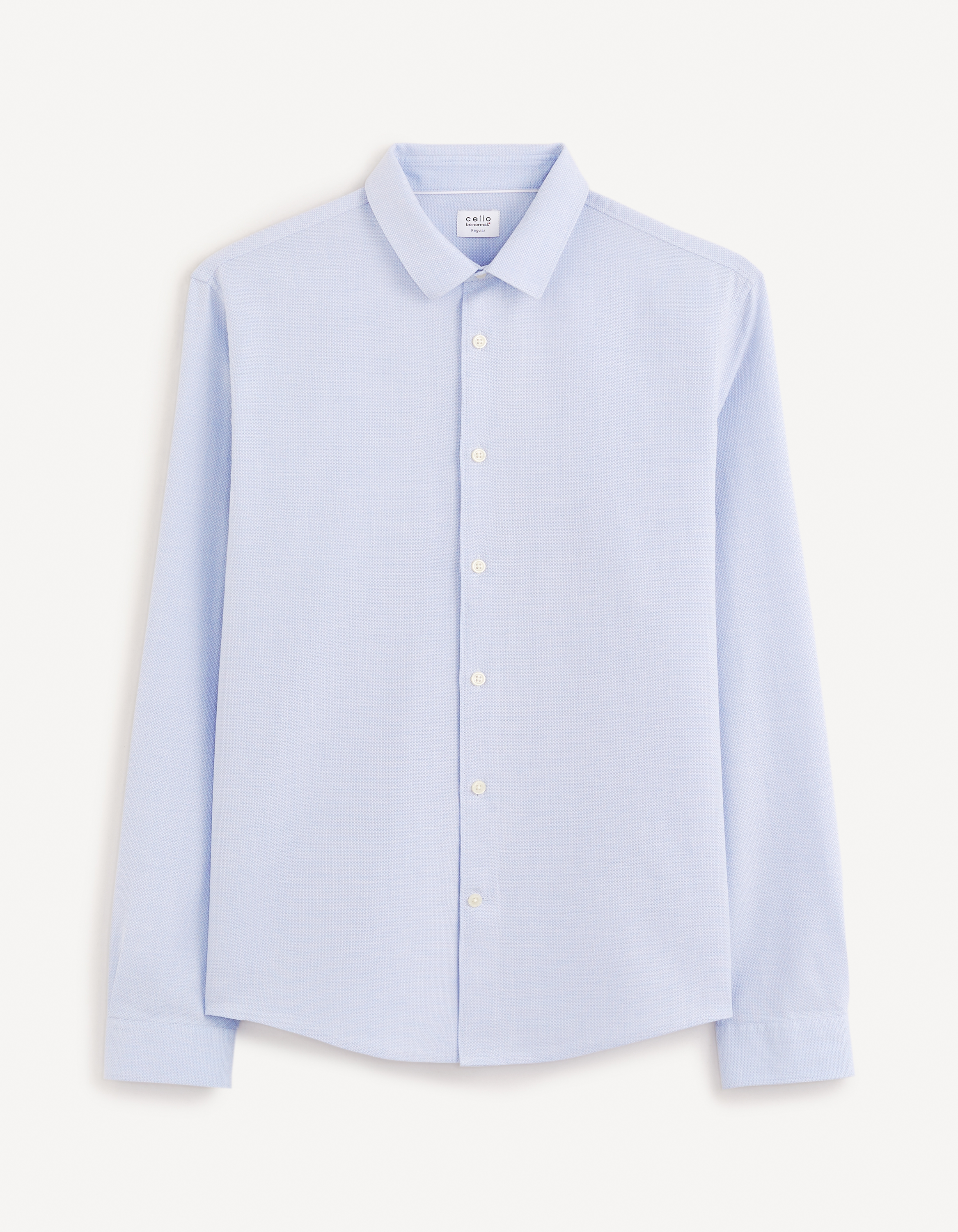 Camasi casual pentru barbati Celio - albastru deschis