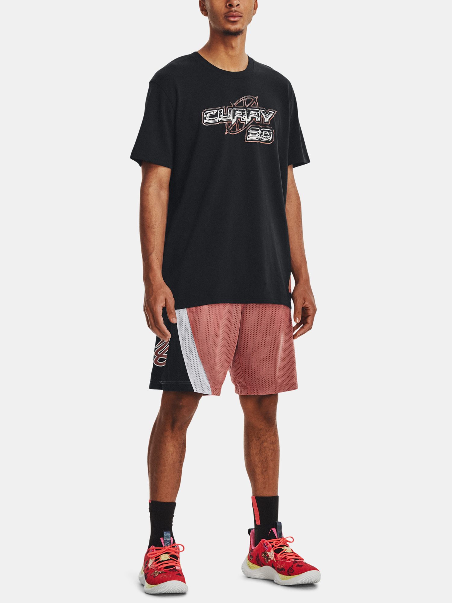 Pantaloni si pantaloni scurti pentru barbati Under Armour - rosu
