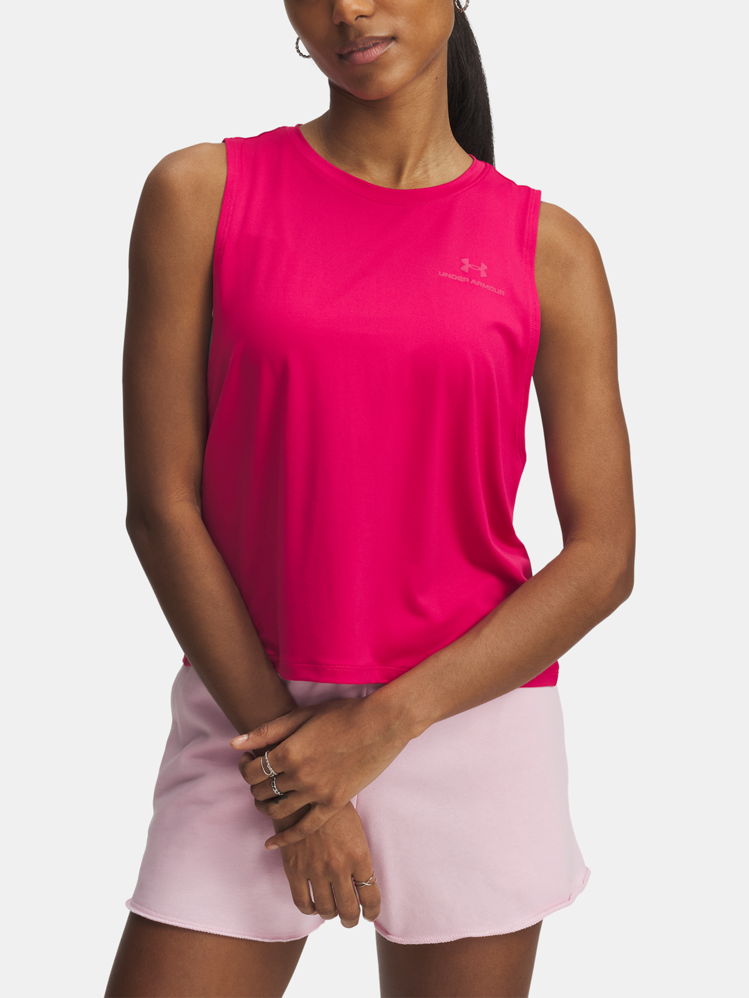 Womens tank top Under Armour Vanish Energy Crop Tank - Womens
