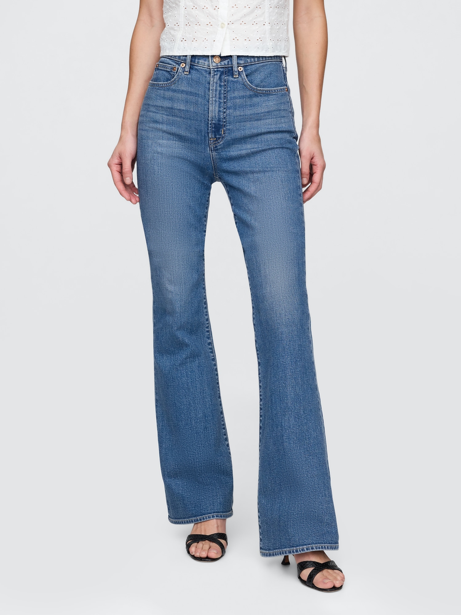 GAP Jeans High Rise '70s Flare - Ladies