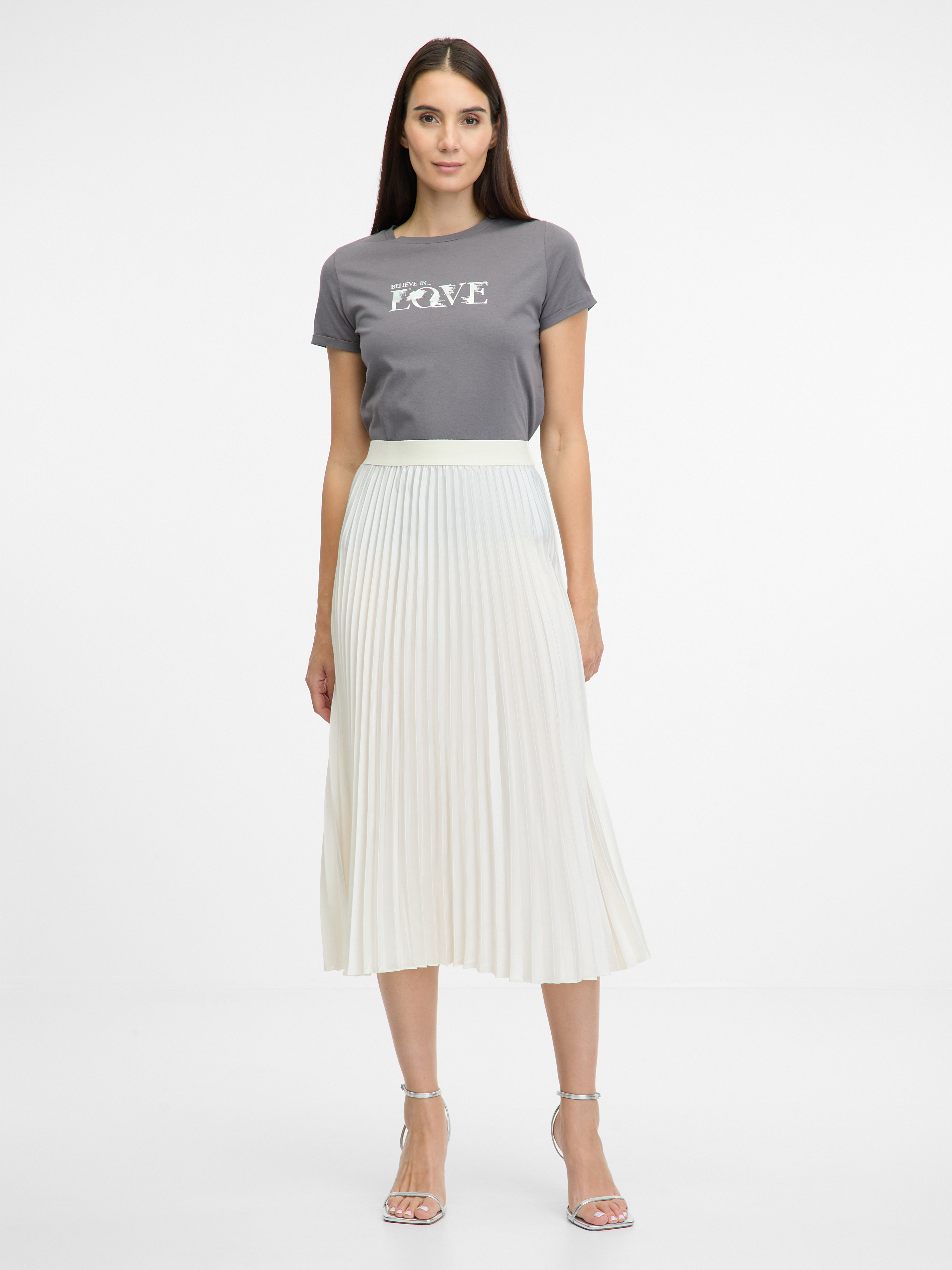 Orsay Cream women's skirt - Women's