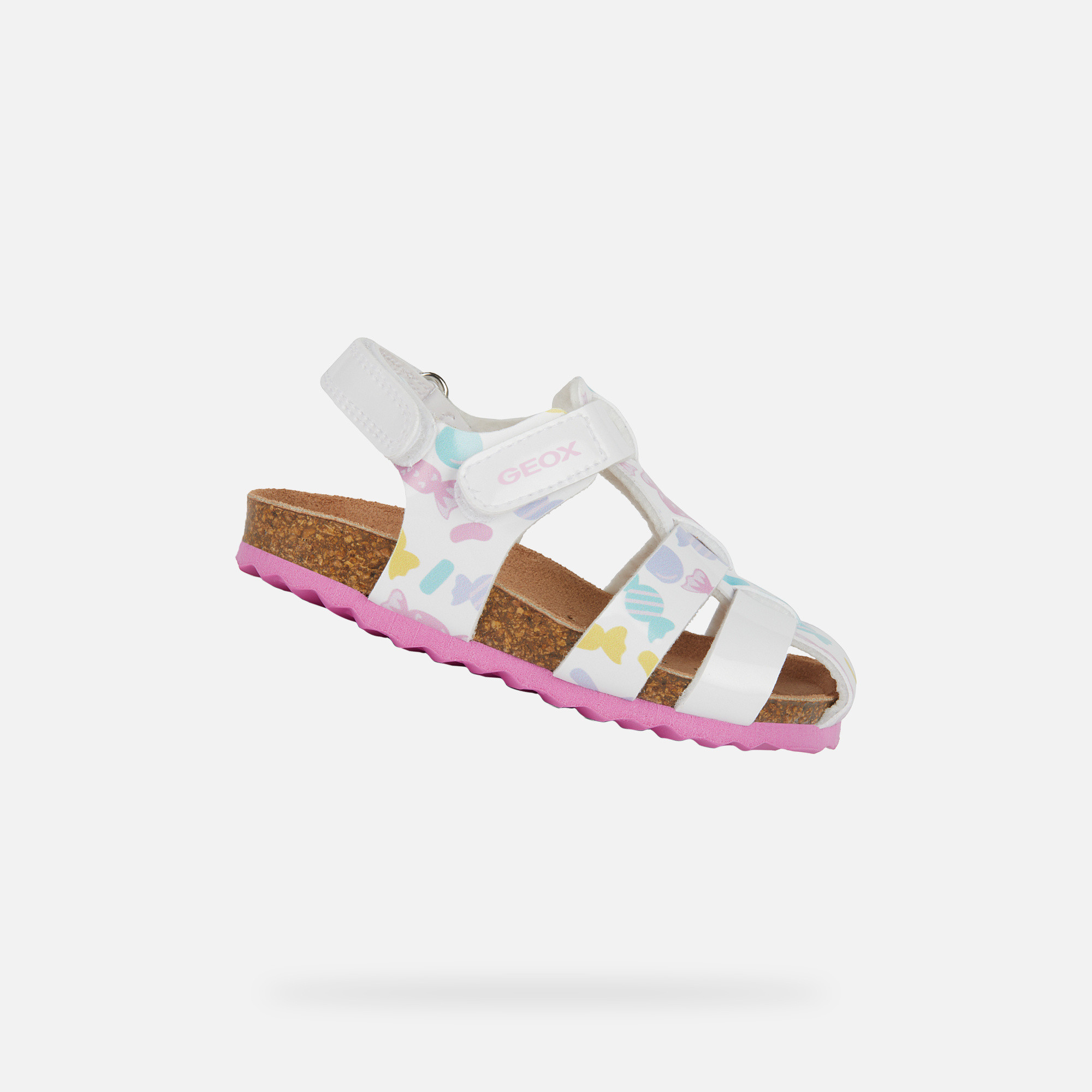 Бели сандали за момичета Geox