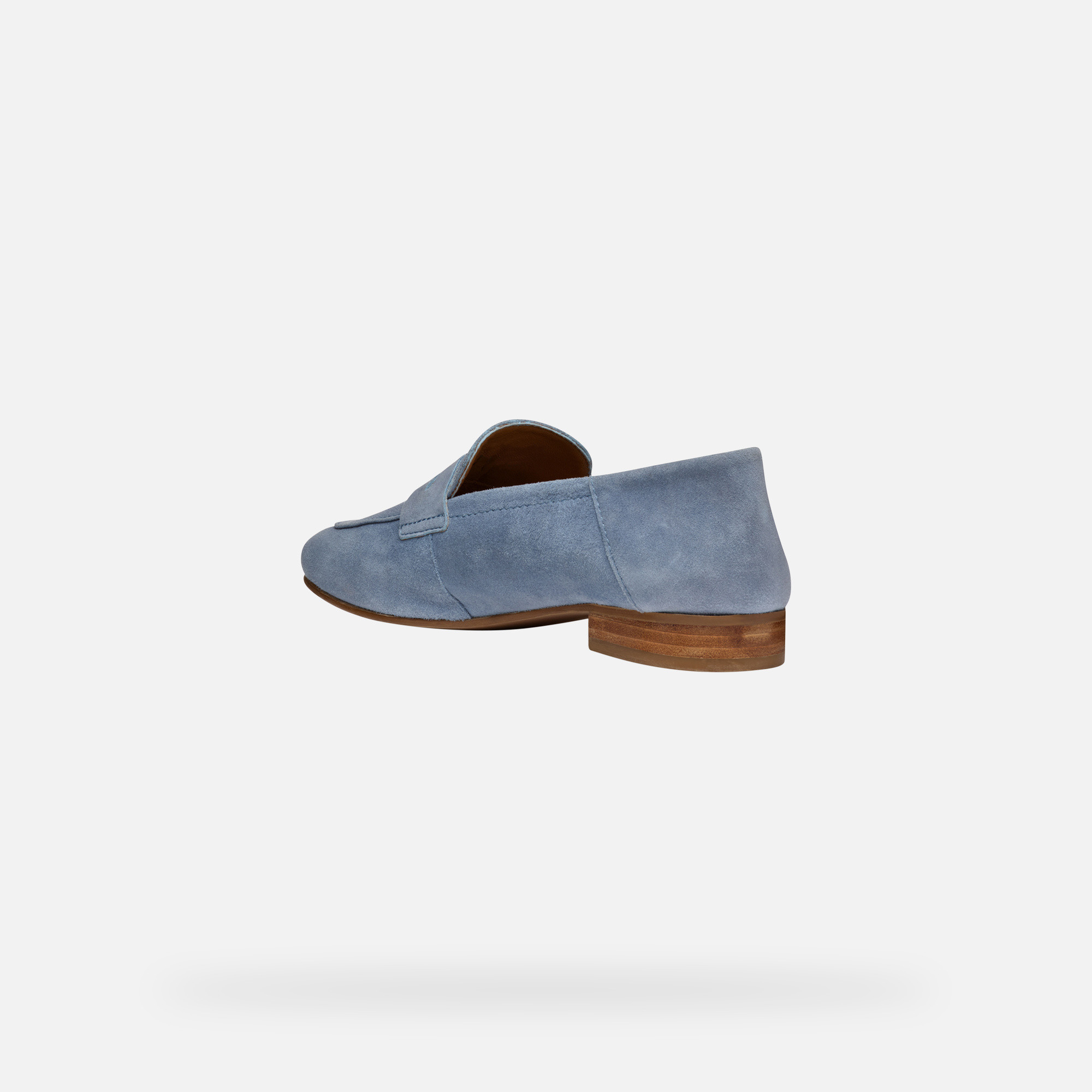Light blue women&#039;s moccasins Geox Mantinea - Women&#039;s