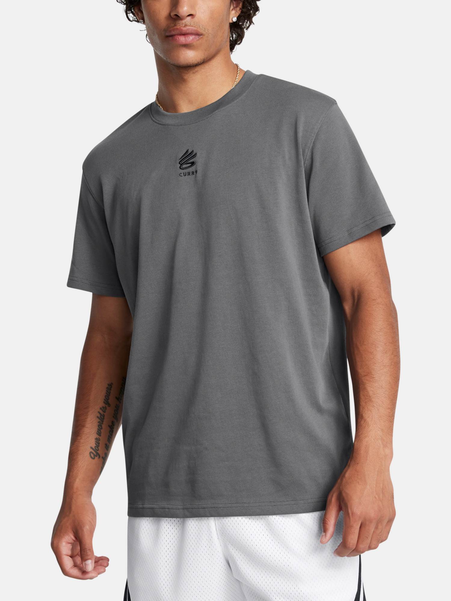 Under Armour Men's T-Shirt Curry Hvyweight Logo Tee - Men