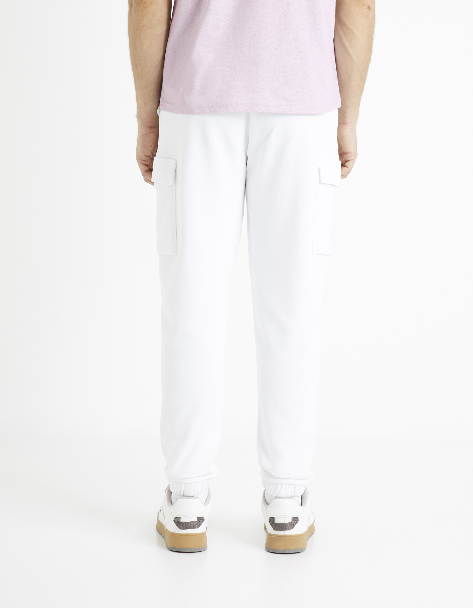 Pantaloni casual pentru barbati Celio - alb