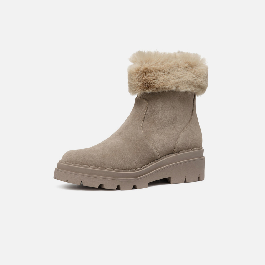 Beige women's ankle boots Geox Felleny - Women's