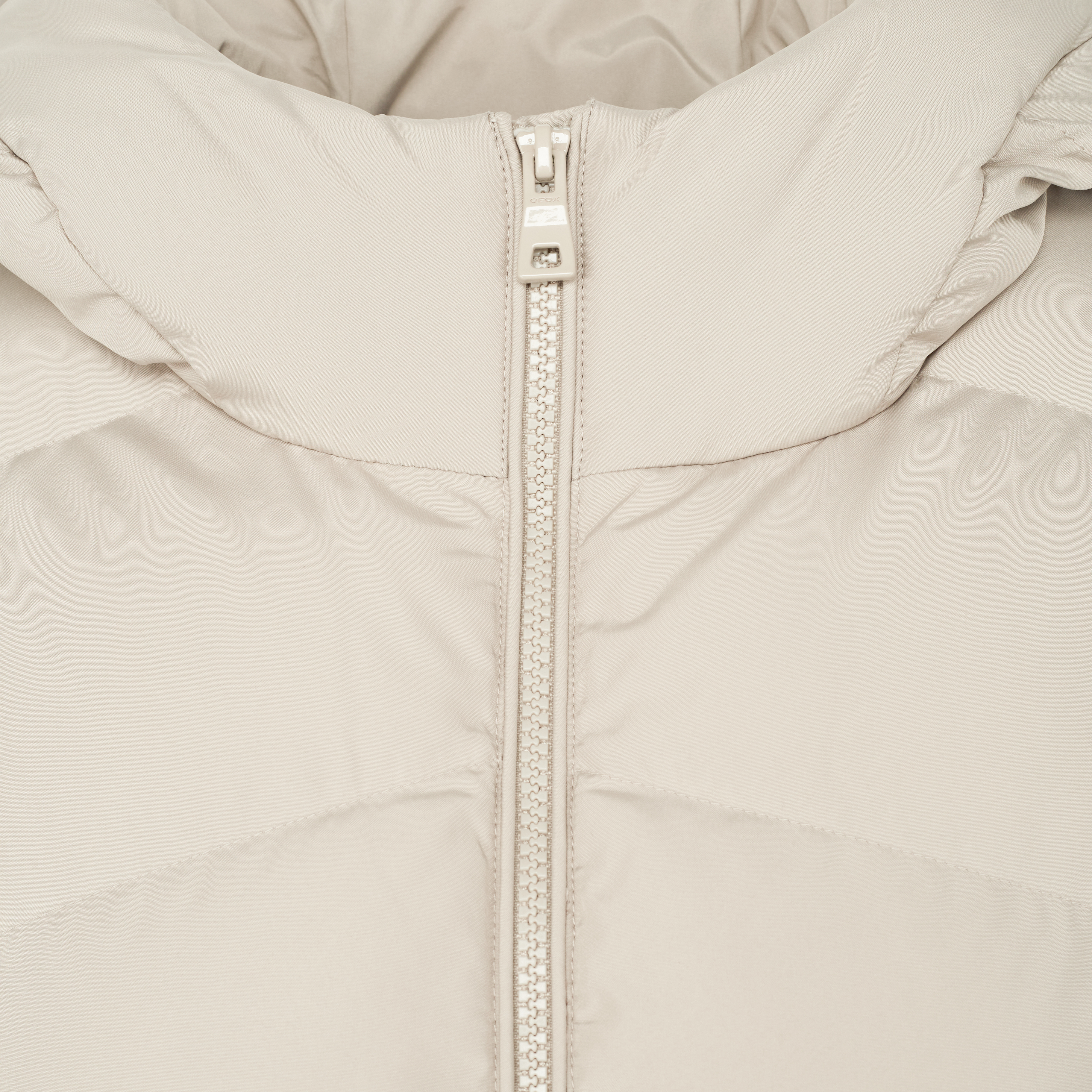 Beige Women's Quilted Jacket Geox Anylla - Women's