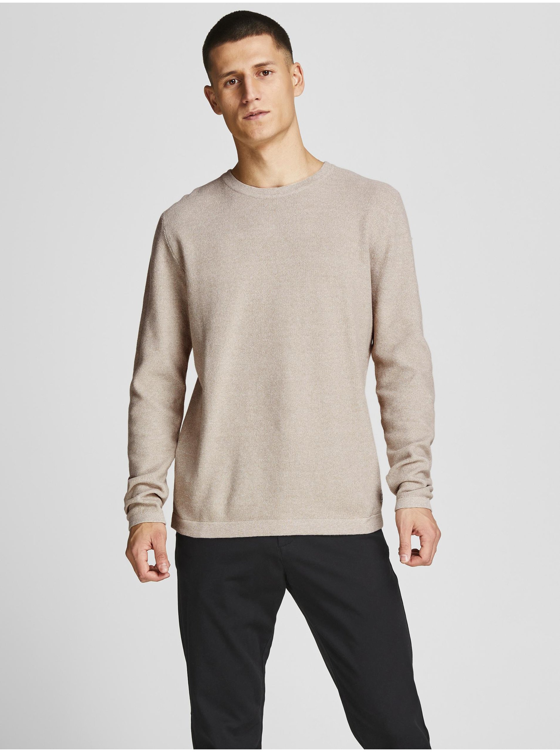 Pánský svetr Jack & Jones Beige