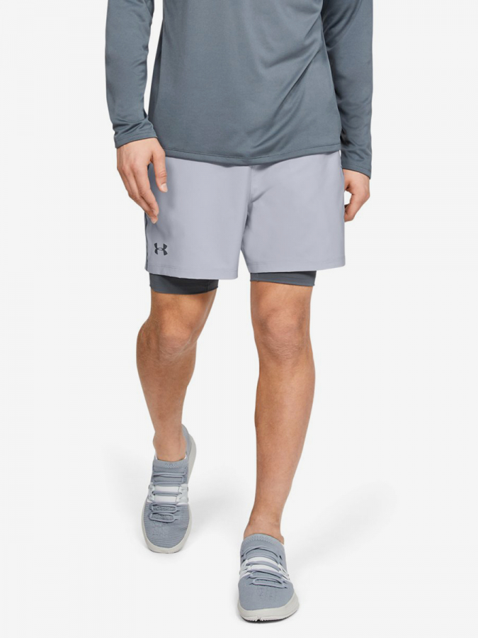 Shorts Under Armour Qualifier 2-In-1 Short-Gry
