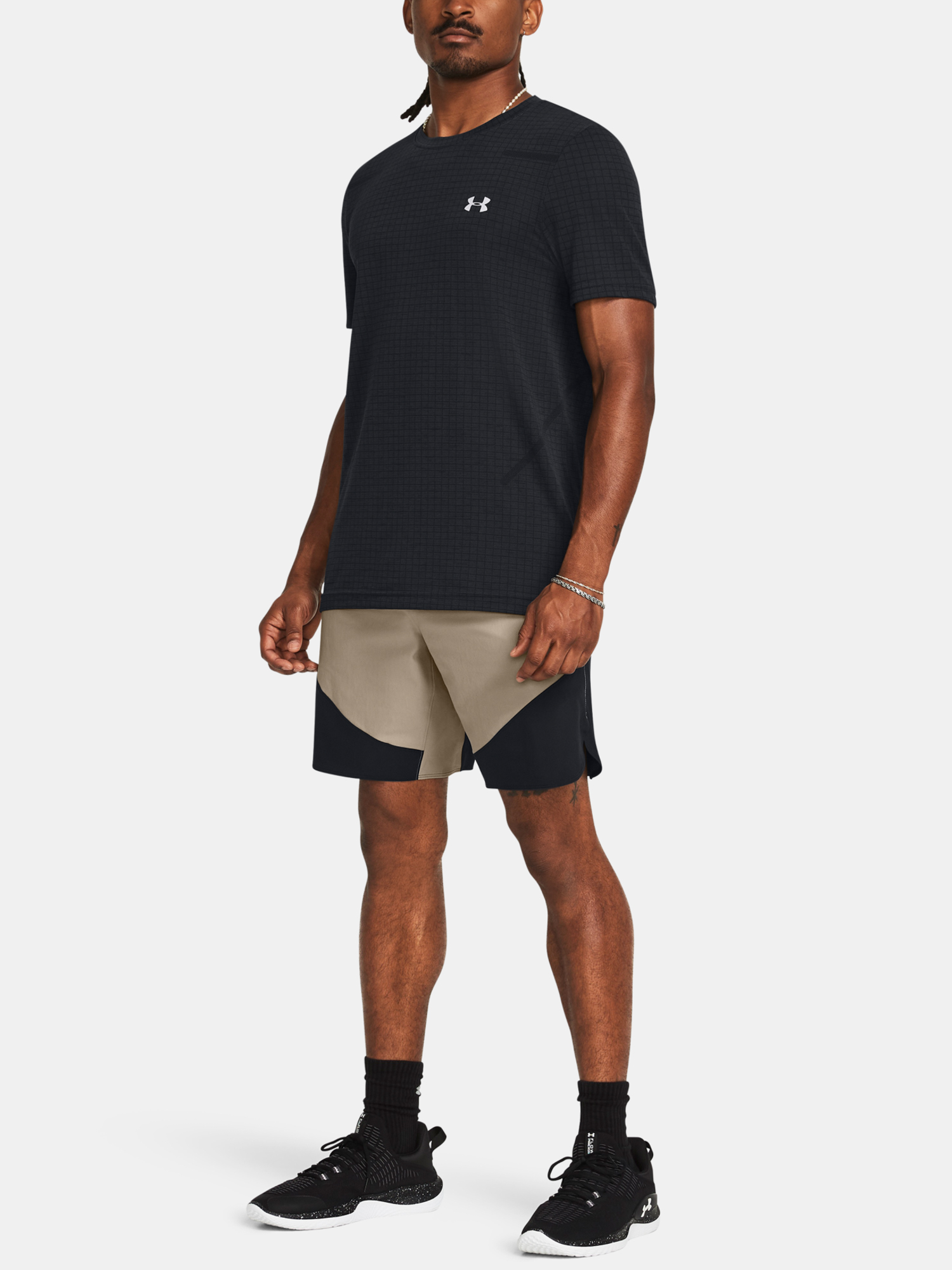 Men&#039;s shorts Under Armour UA Peak Woven Hybrid Short-BRN - Men&#039;s