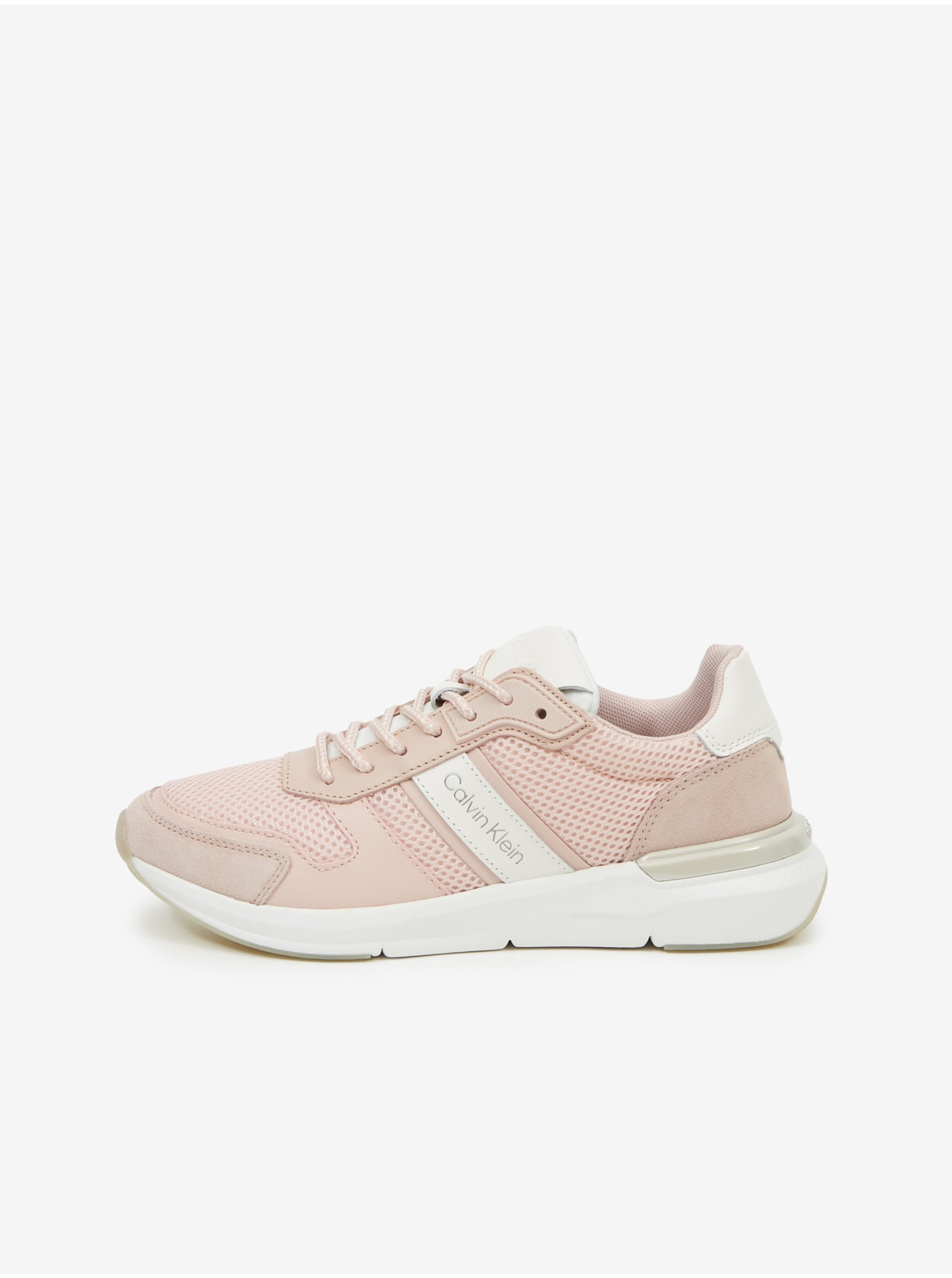 Light pink women's sneakers with leather details Calvin Klein - Women