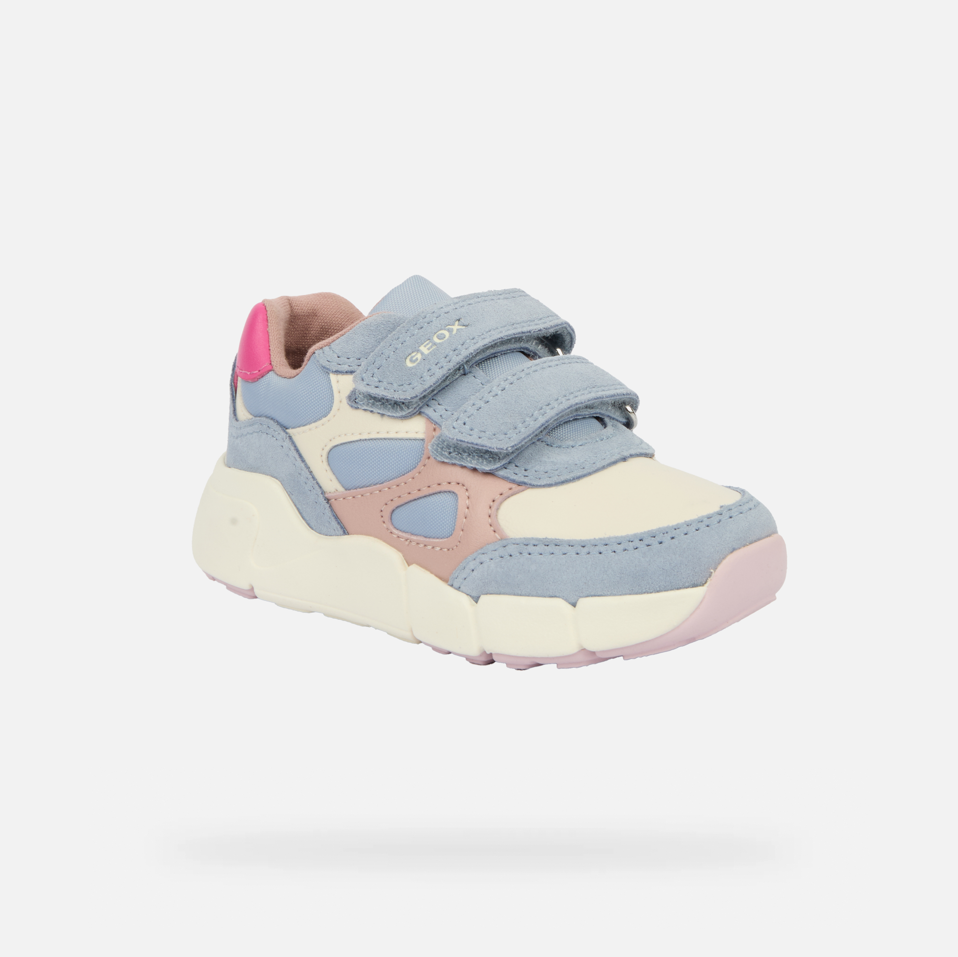 Light Blue Girls Sneakers Geox Flexyper Mini - Girls