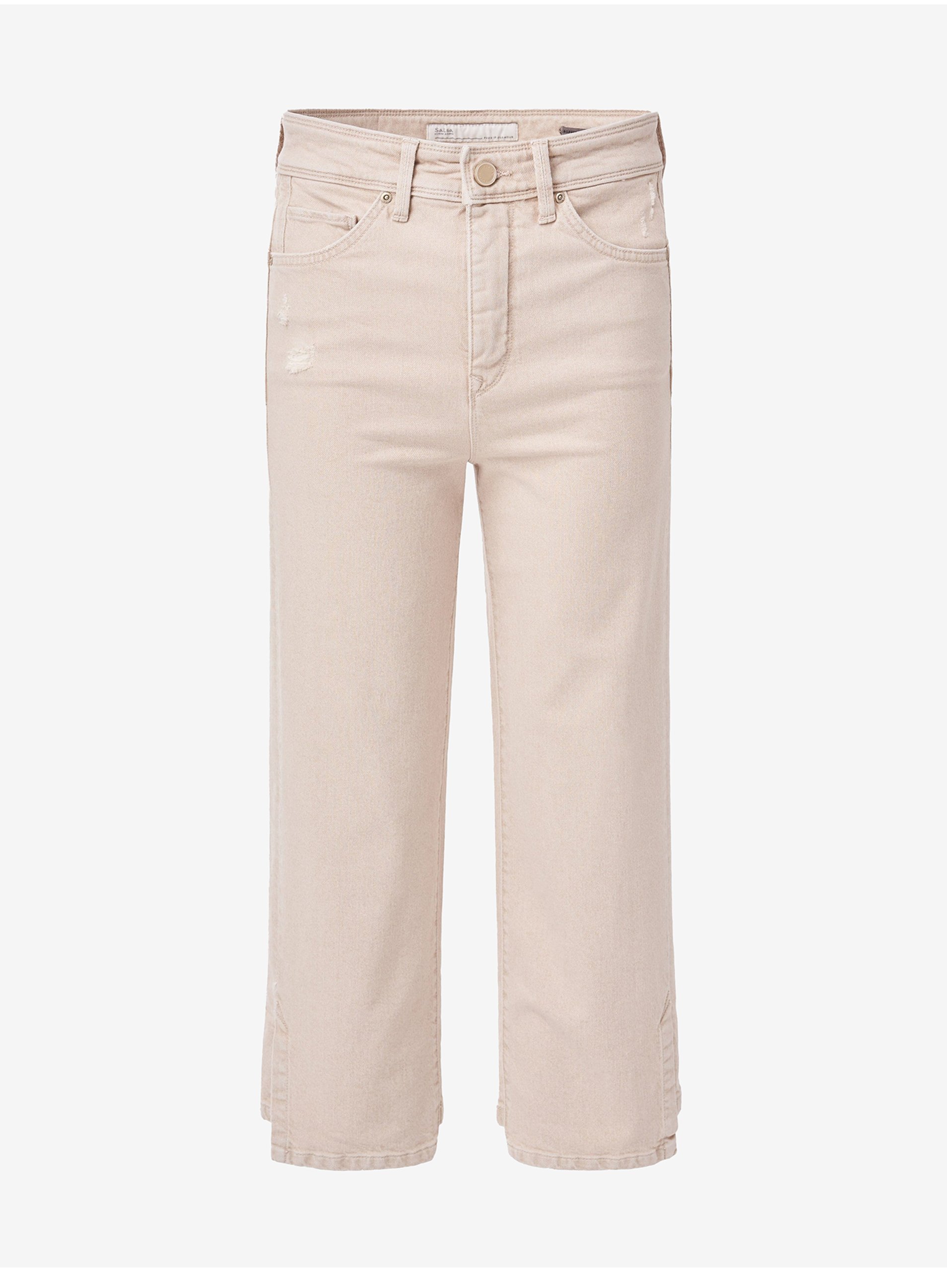 Béžové straight fit džíny Salsa Jeans - Dámské