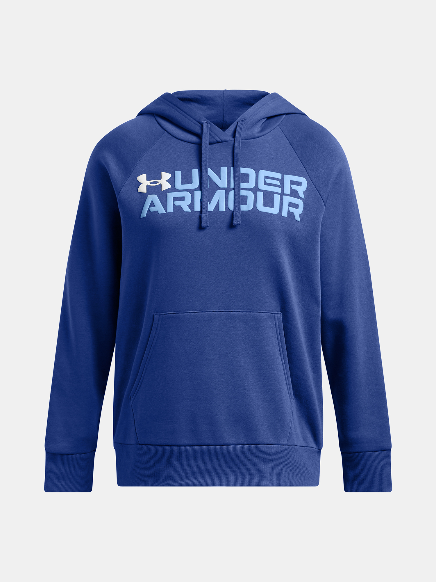 Women&#039;s sweatshirt Under Armour Rival Fleece Wordmark Hoodie-BLU - Women&#039;s