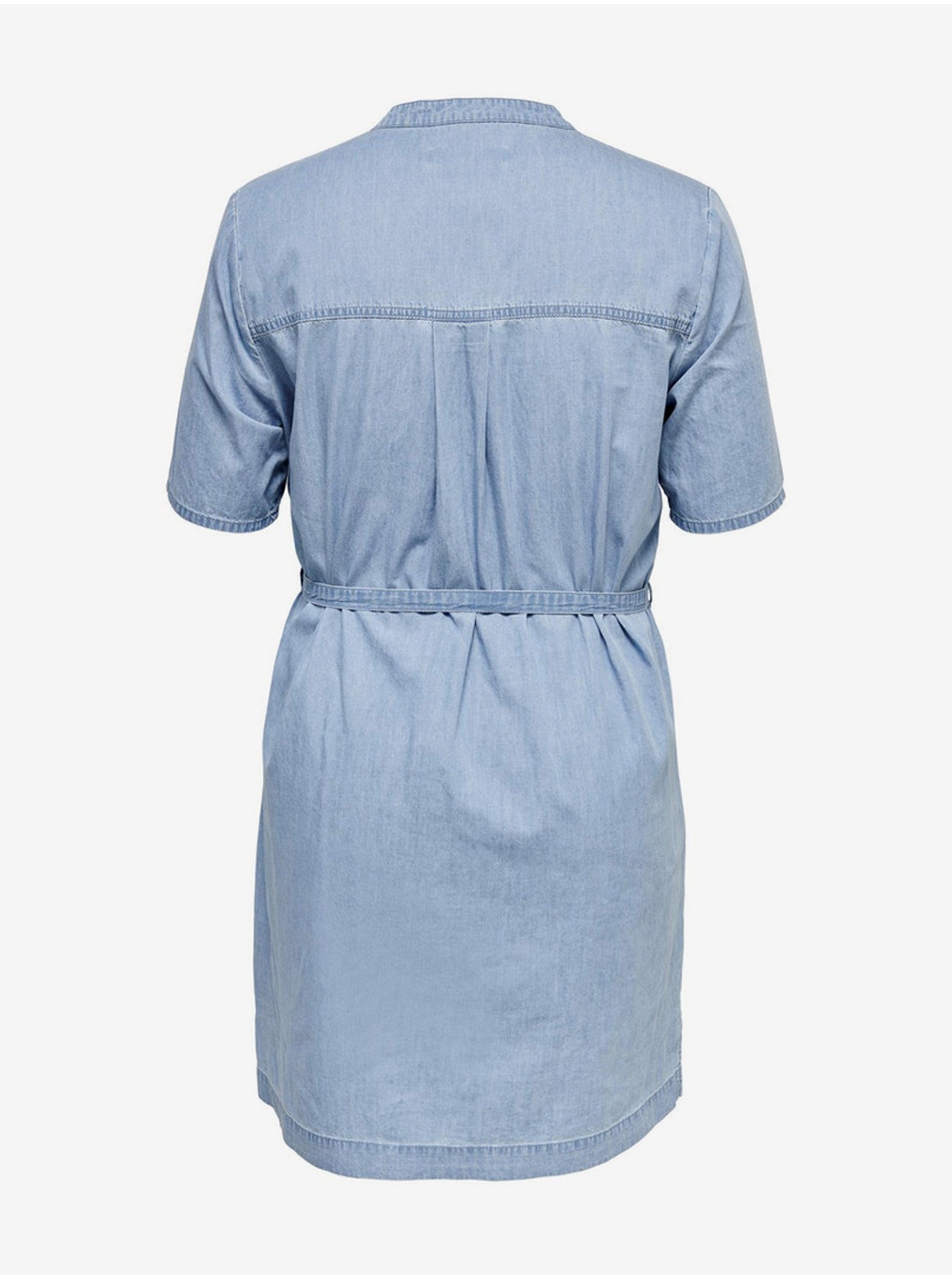 Blue dress with tie ONLY CARMAKOMA Damia - Women