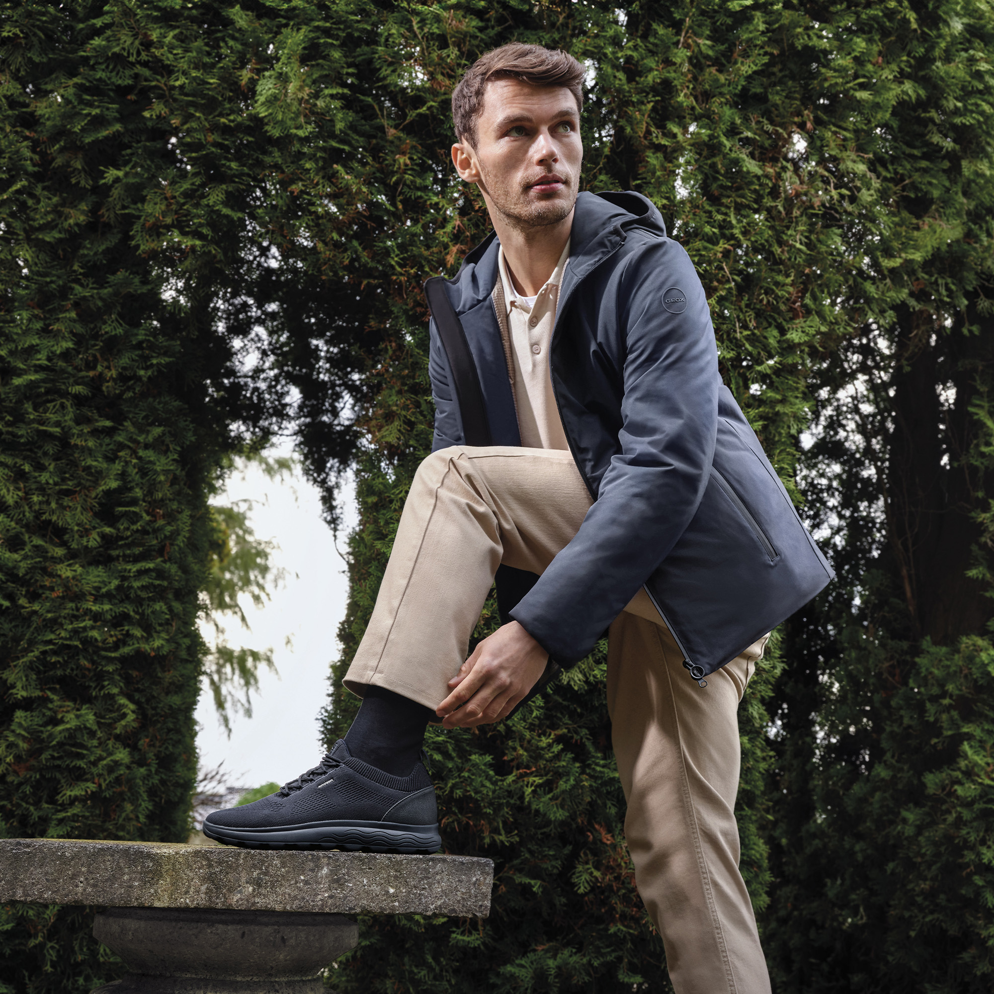 Dark blue men's sneakers Geox Spherica - Men