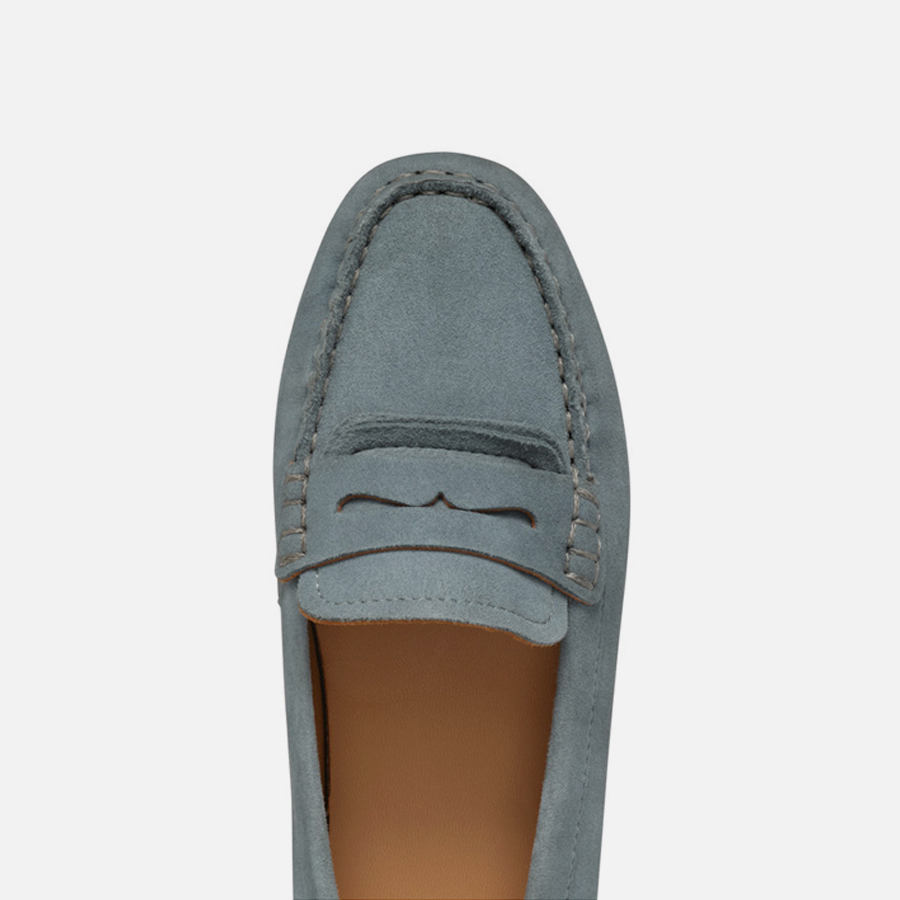 Light green women&#039;s moccasins Geox Kosmopolis + Grip - Women&#039;s