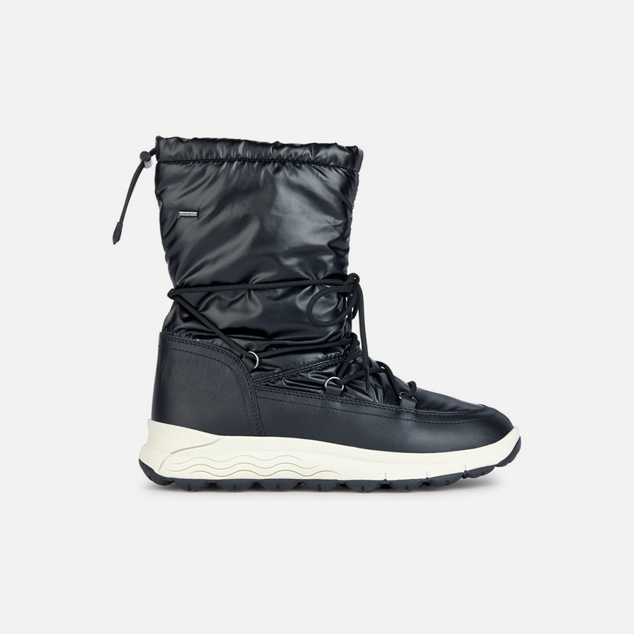 Black women&#039;s ankle boots Geox Spherica 4X4 B ABX - Women&#039;s