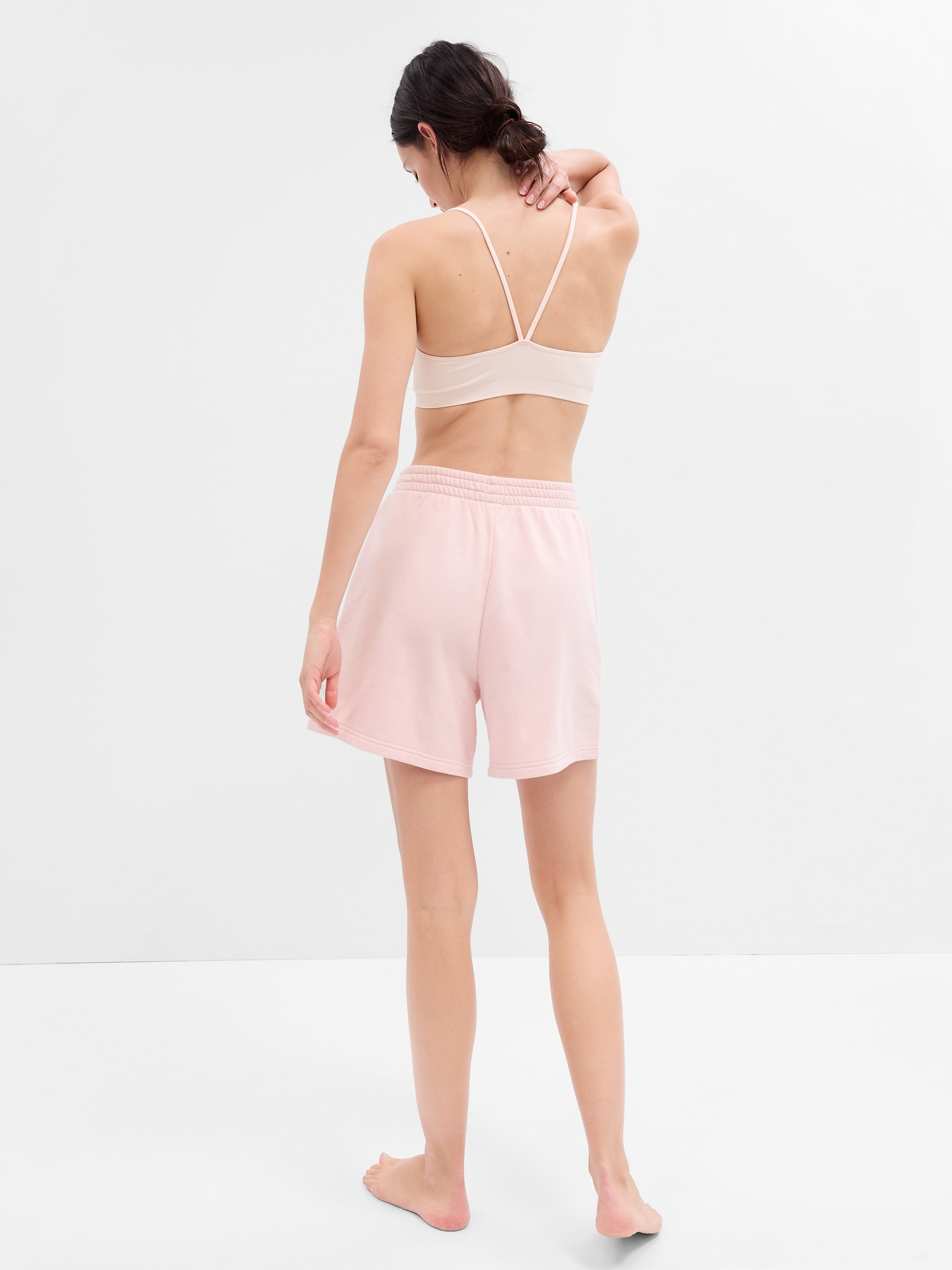 Pantaloni scurti pentru femei GAP - roz deschis