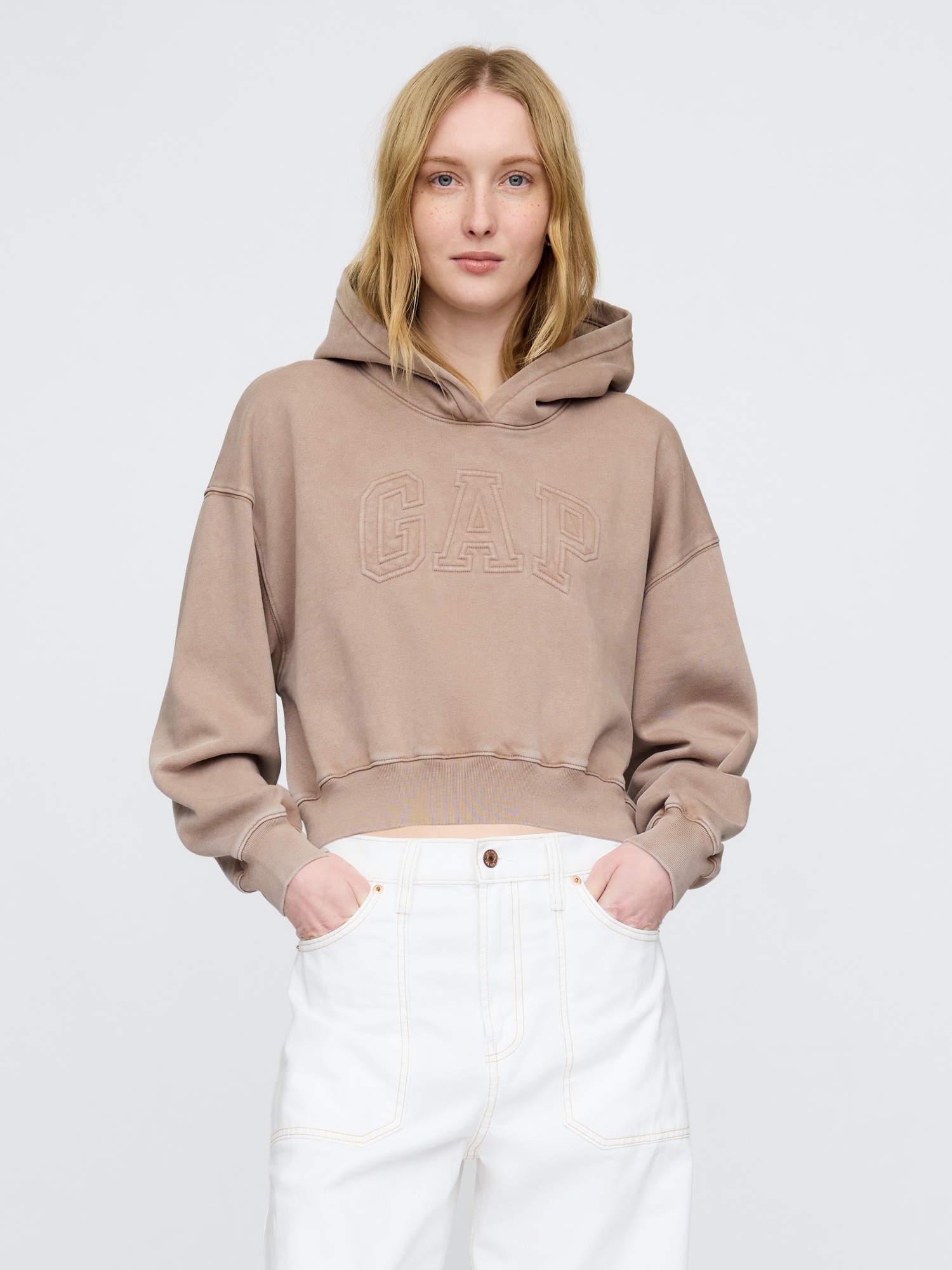 GAP Oversize crop sweatshirt - Womens