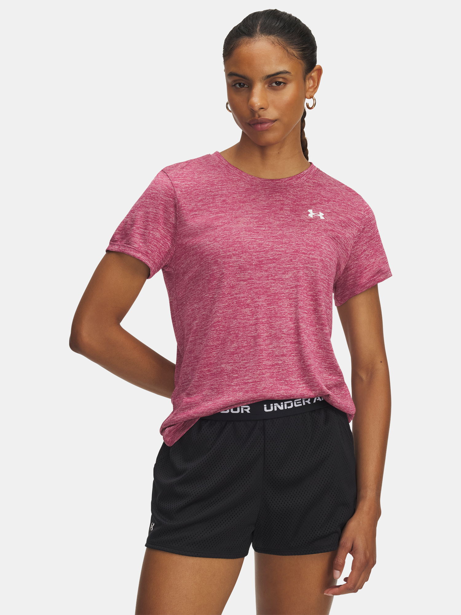 Womens T-shirt Under Armour Tech SSC- Twist-RED - Womens