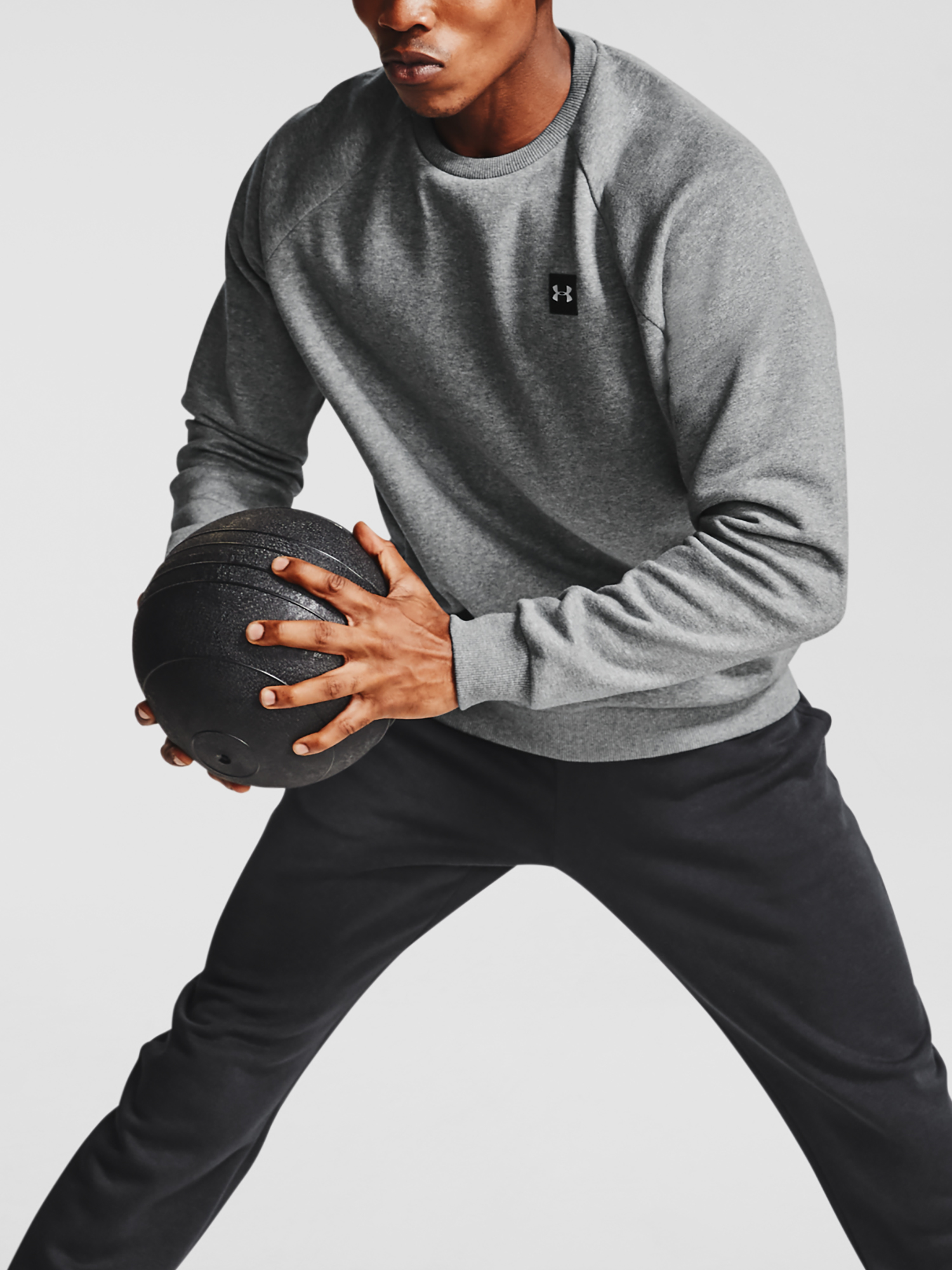 Under Armour Mikina UA Rival Fleece Crew-GRY - Pánské