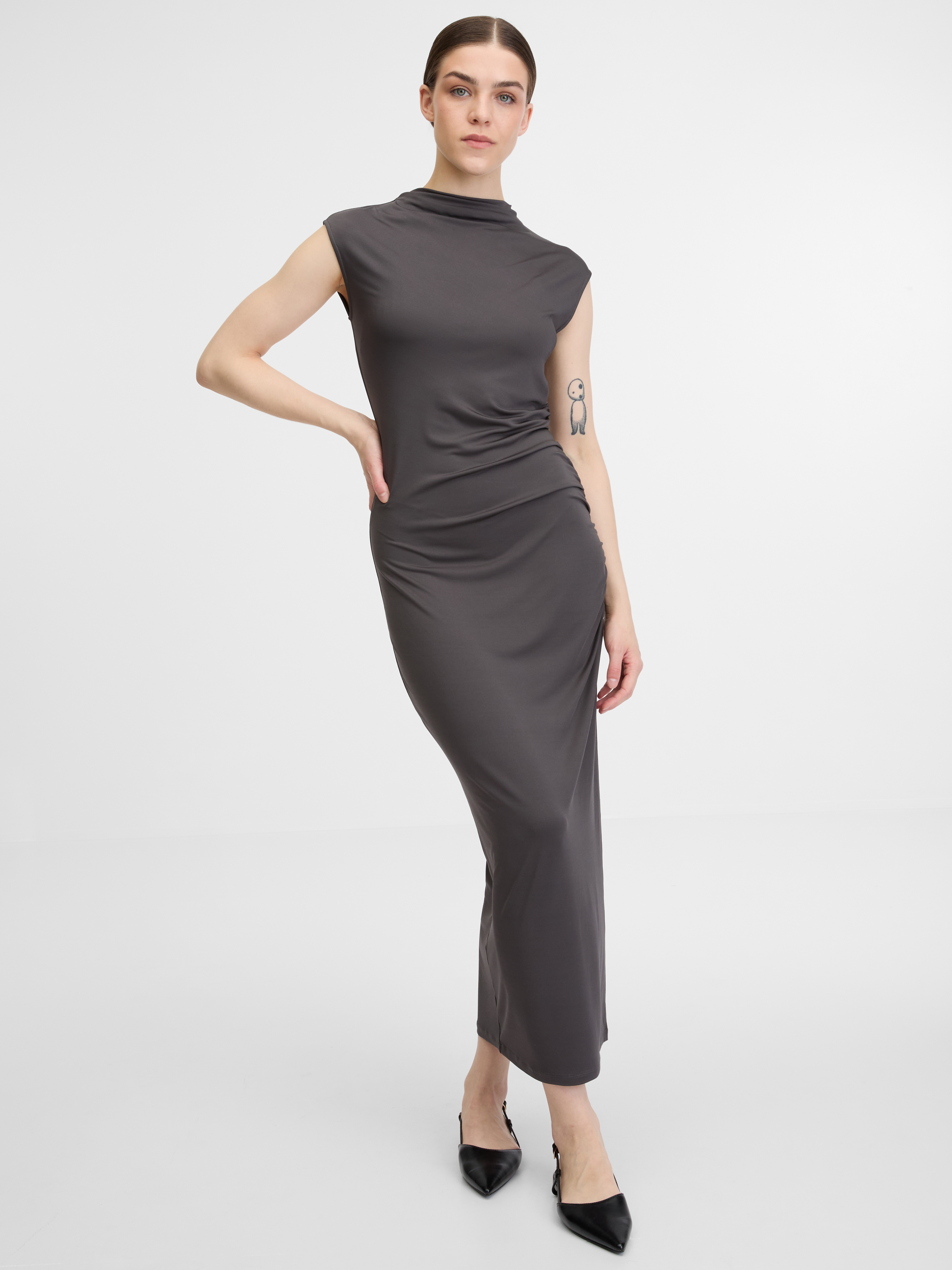 Orsay Dark gray women's dress - Women's