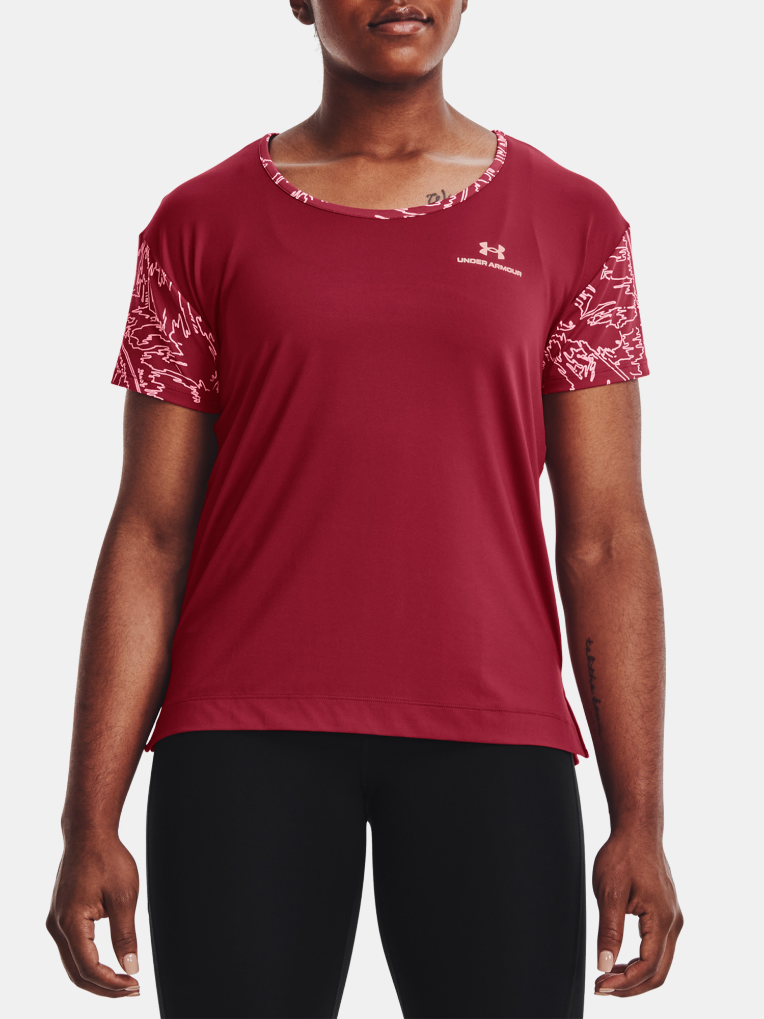 Under Armour T-shirt UA Rush Energy Novelty SS-PNK - Women's