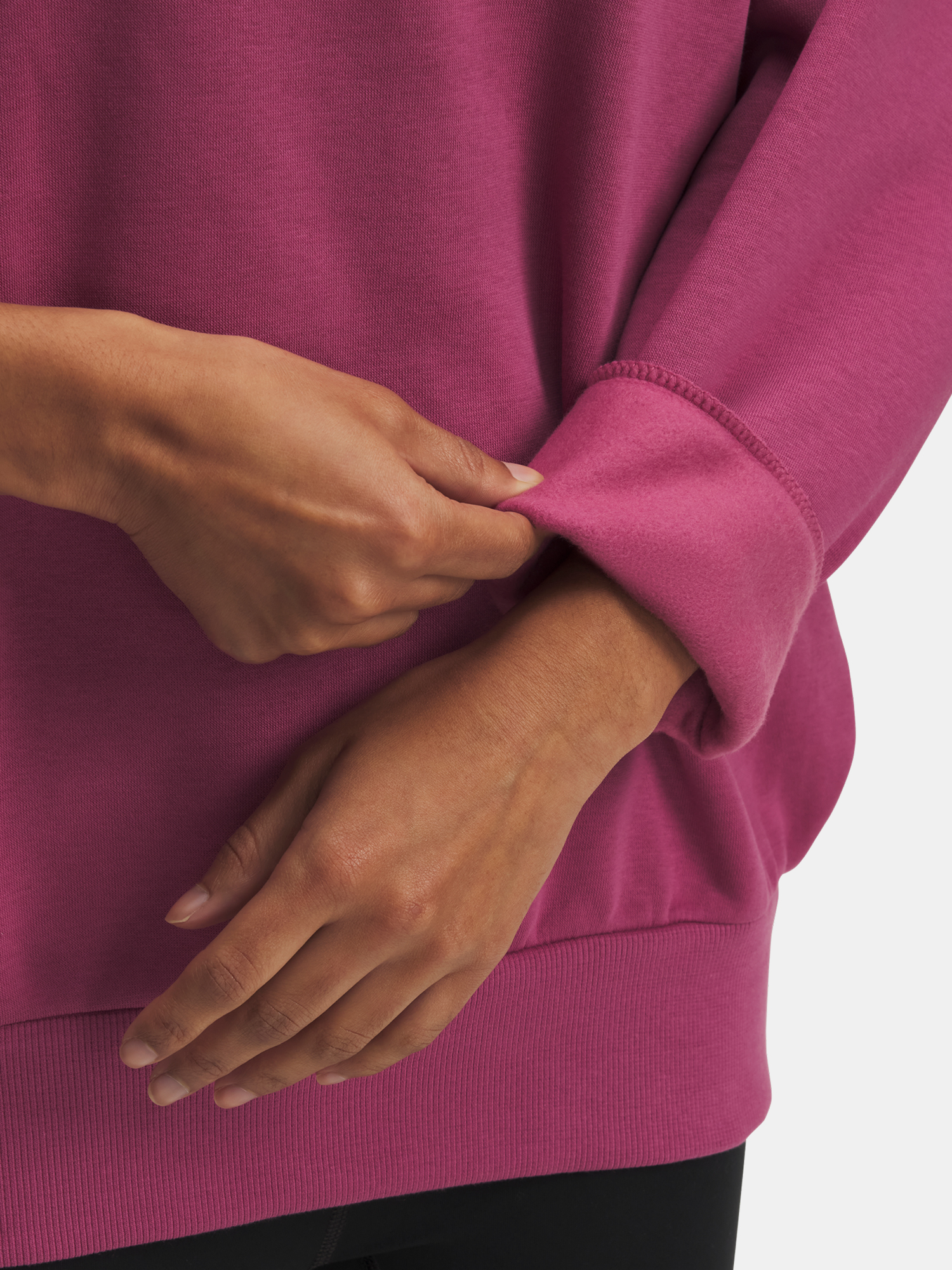 Under Armour UA Rival Fleece OS Crew-RED Women's Sweatshirt - Women's