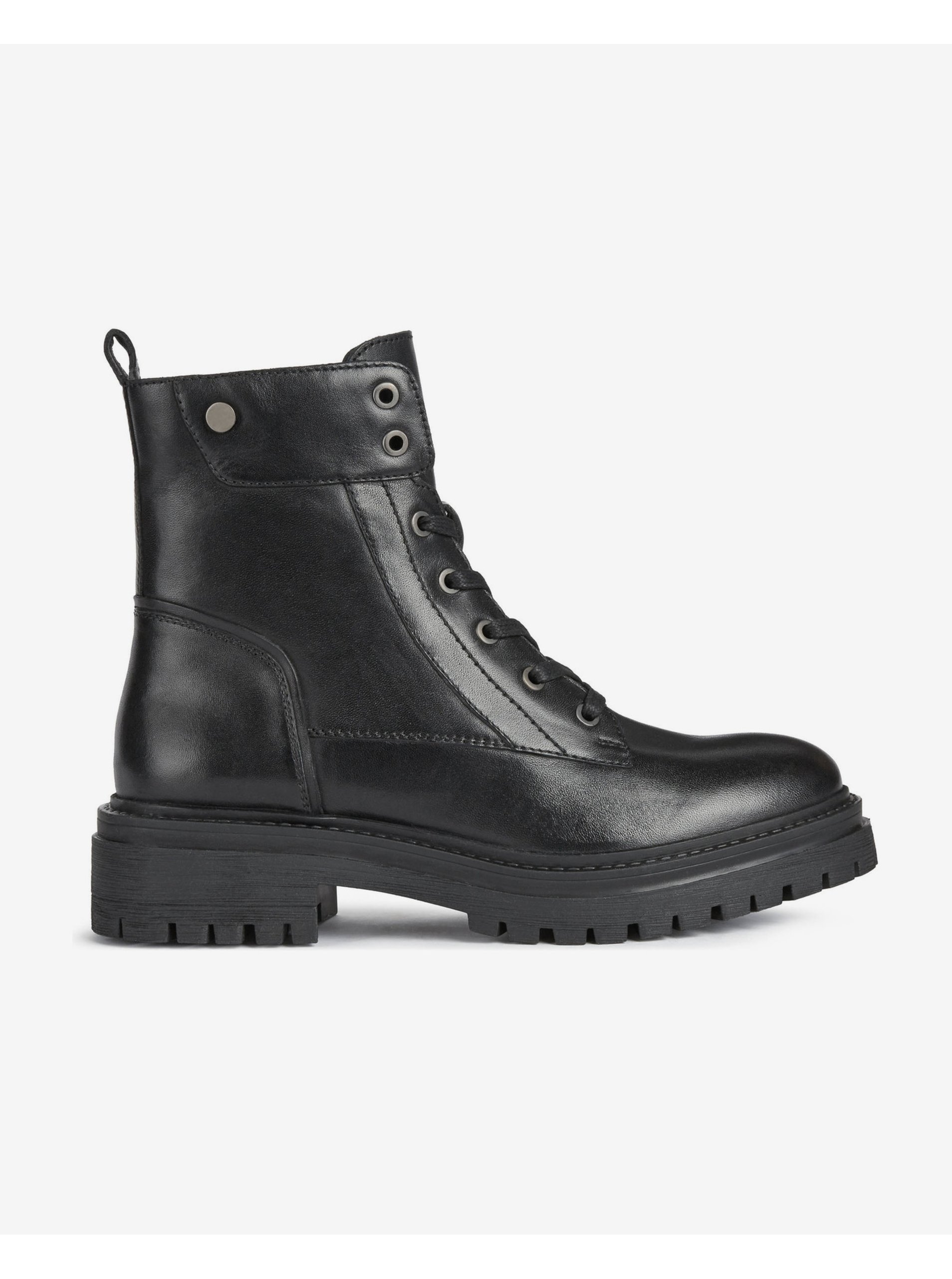 Black women&#039;s leather shoes Geox Iridea - Women&#039;s