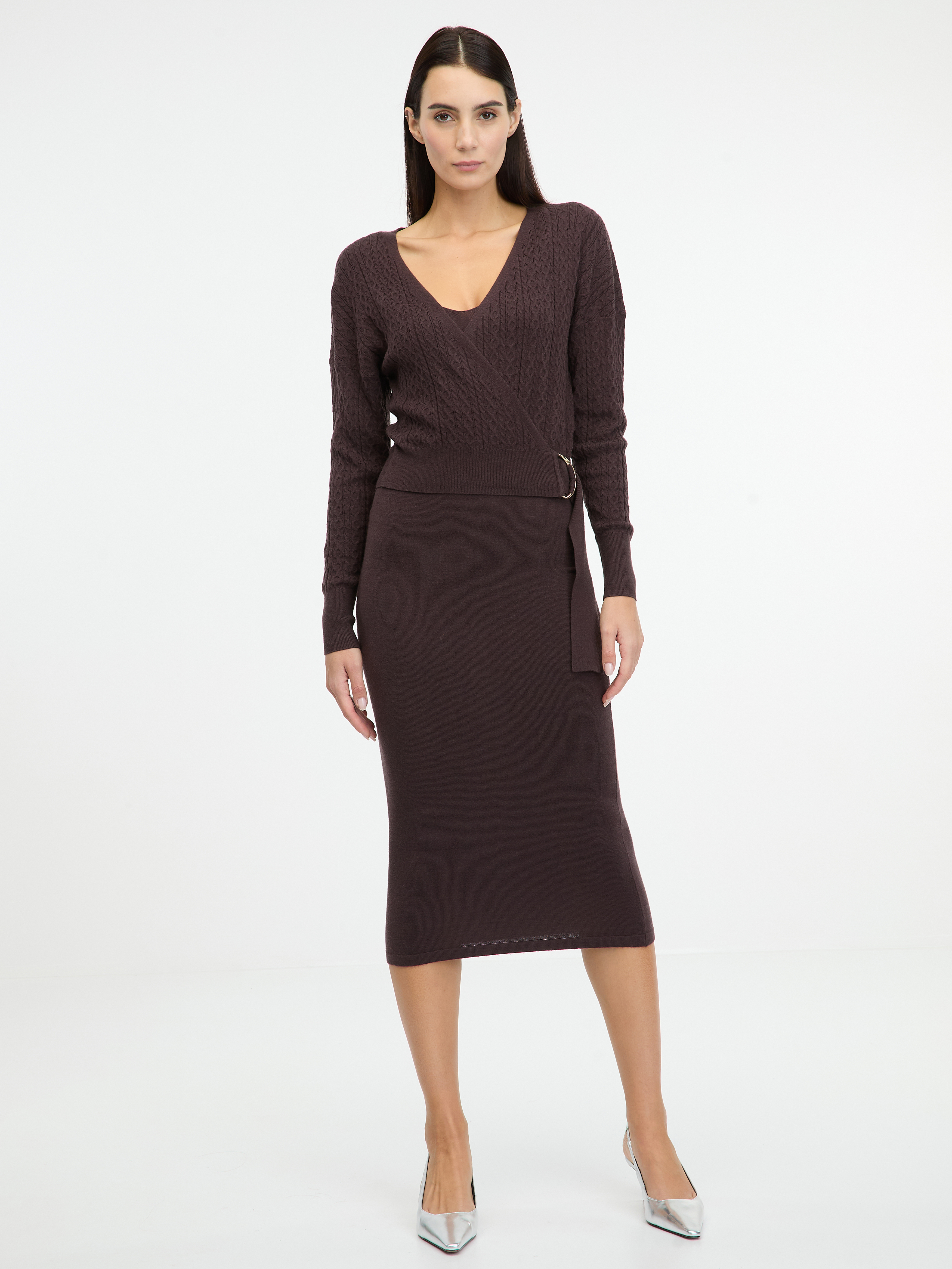 Brown womens midi dress ORSAY - Womens