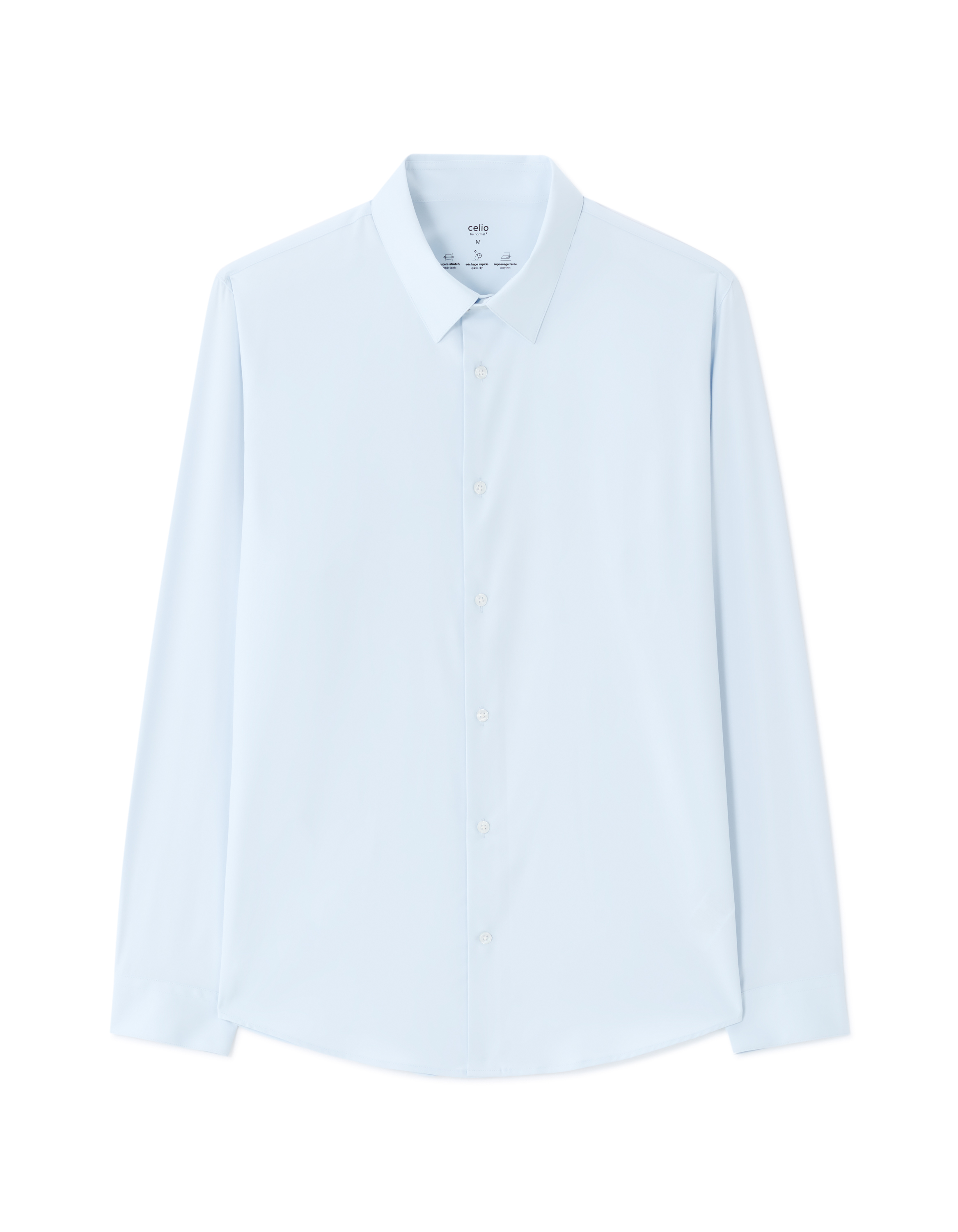 Celio Slim Naperform košeľa - modrá