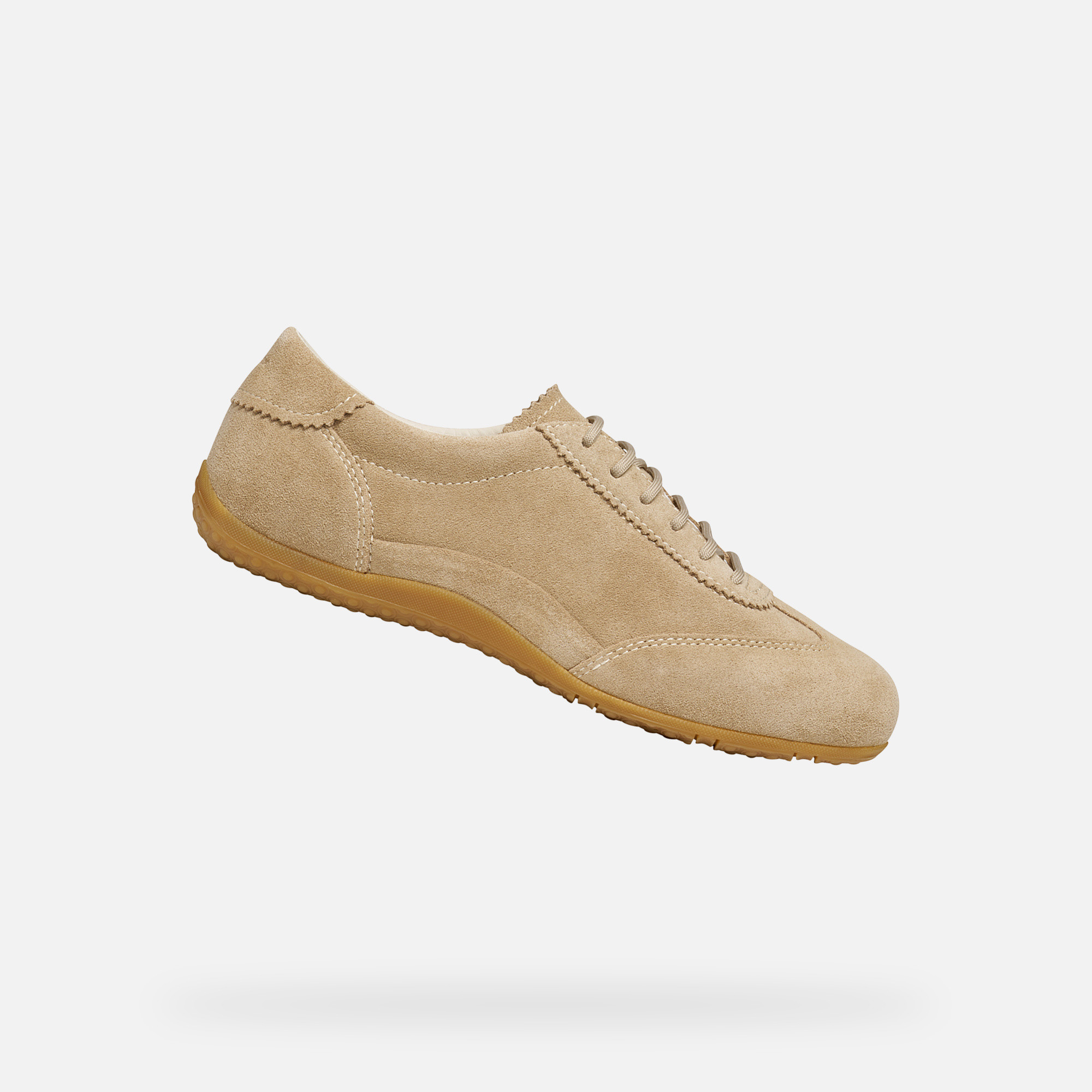 Beige Women's Geox Vega Sneakers - Women's