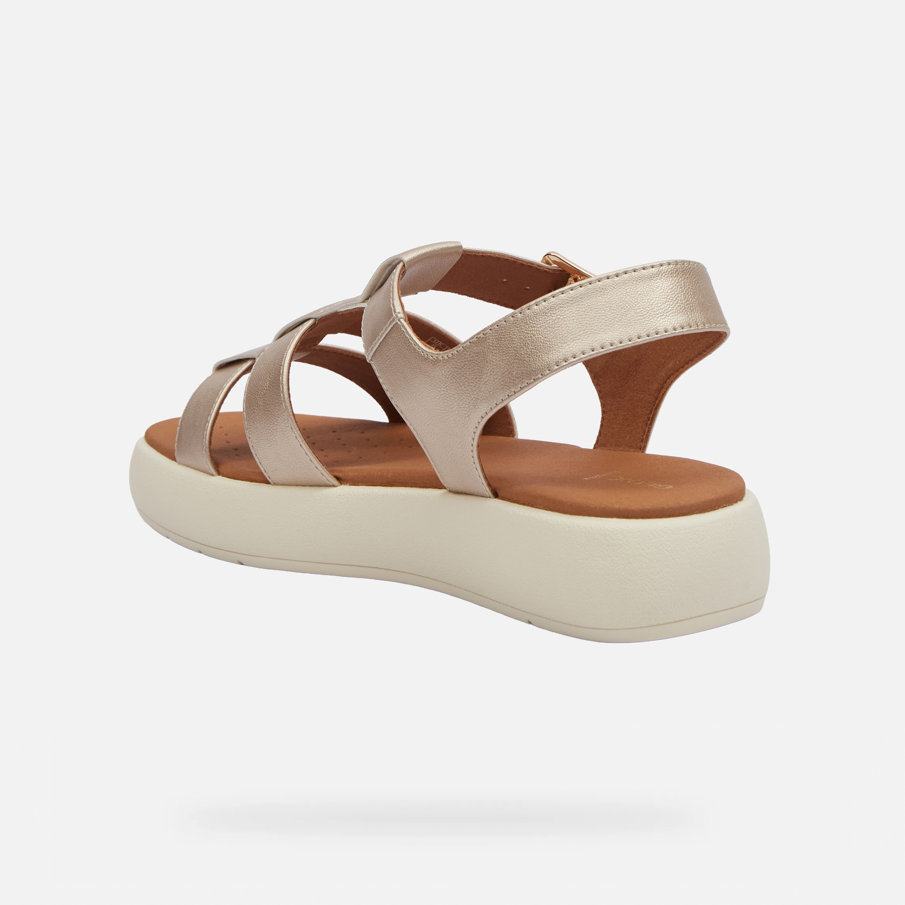 Gold women's sandals Geox Camalei - Women's