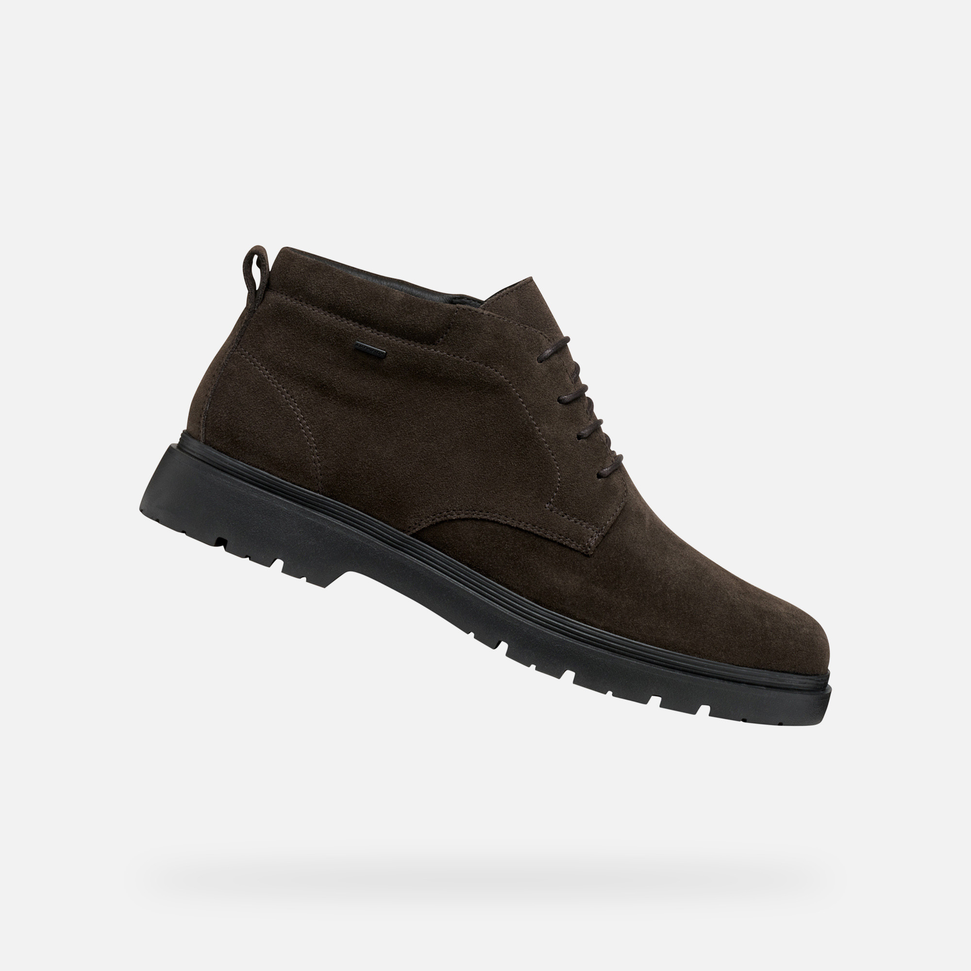 Dark brown mens ankle boots Geox Spherica EC1 B ABX - Men