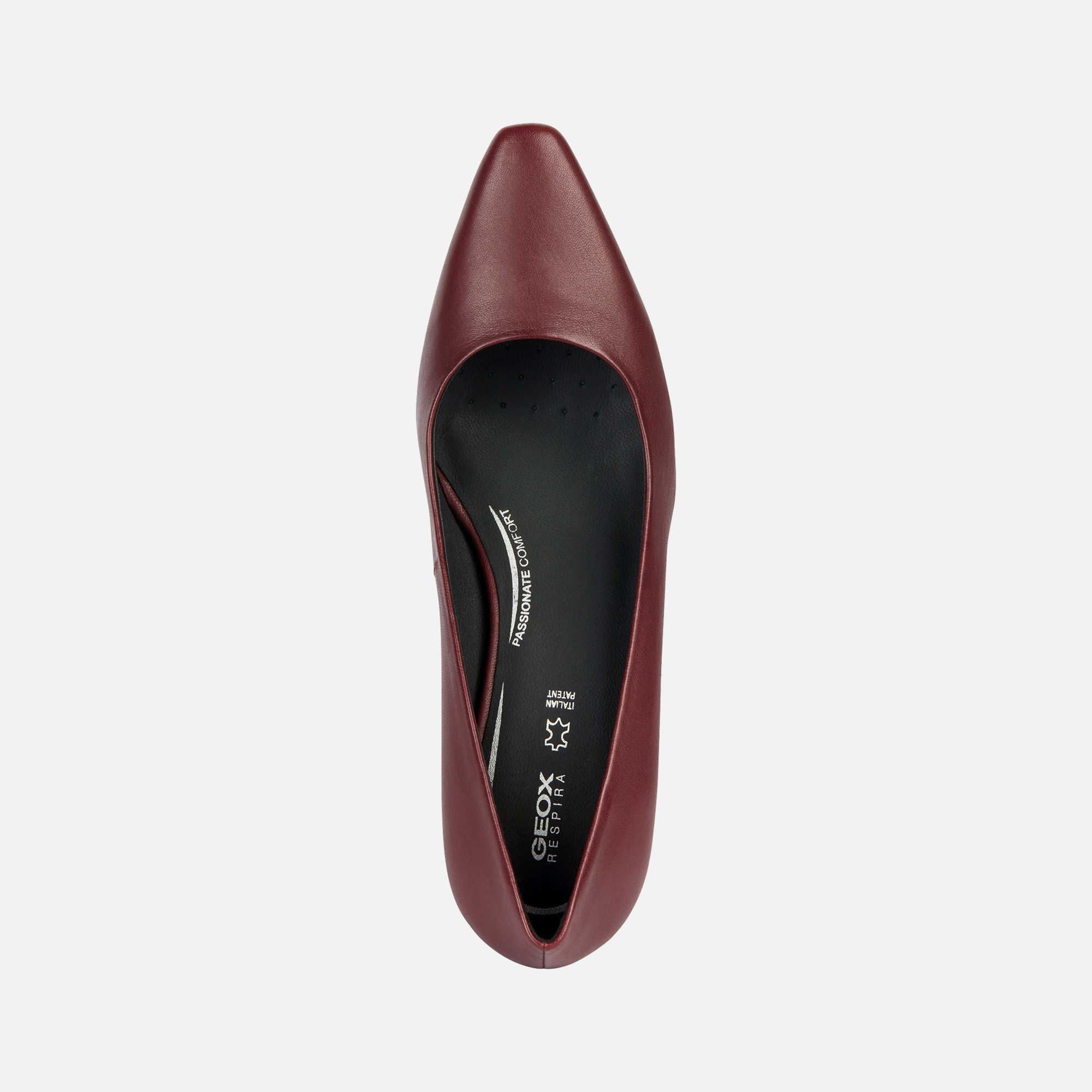 Burgundy women's pumps Geox Giselda - Women's