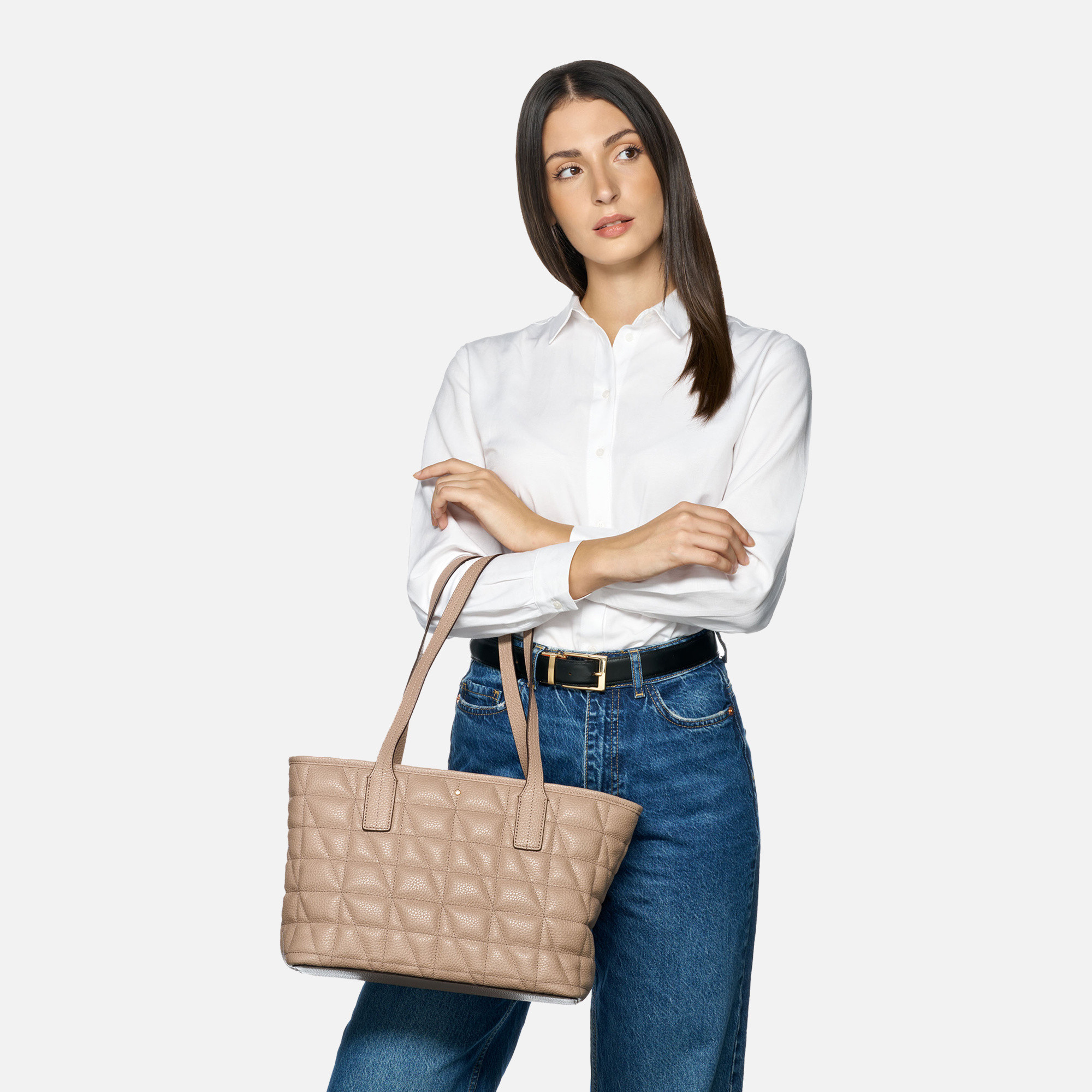 Beige women&#039;s handbag Geox Gardren - Women&#039;s