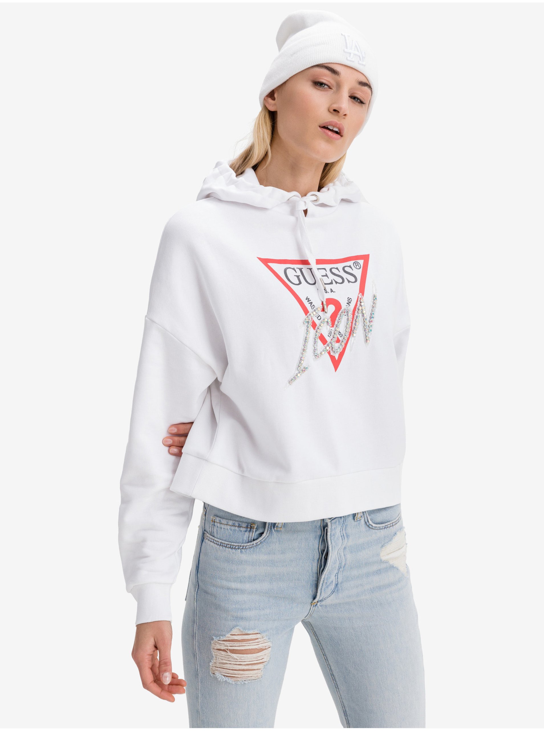 Icon Logo Sweatshirt Guess - Women